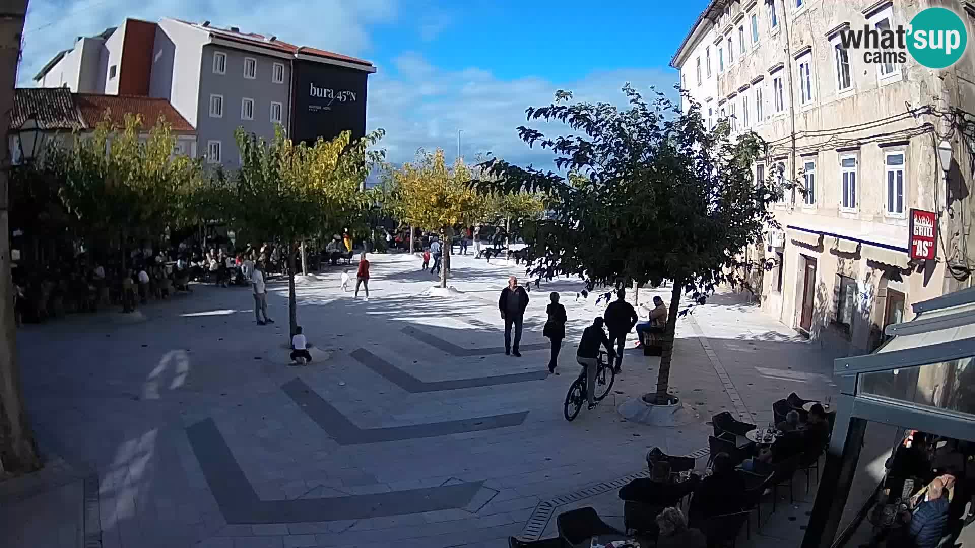 Centre de la ville de Senj – Place Pavlin – Live Cam Dalmatie
