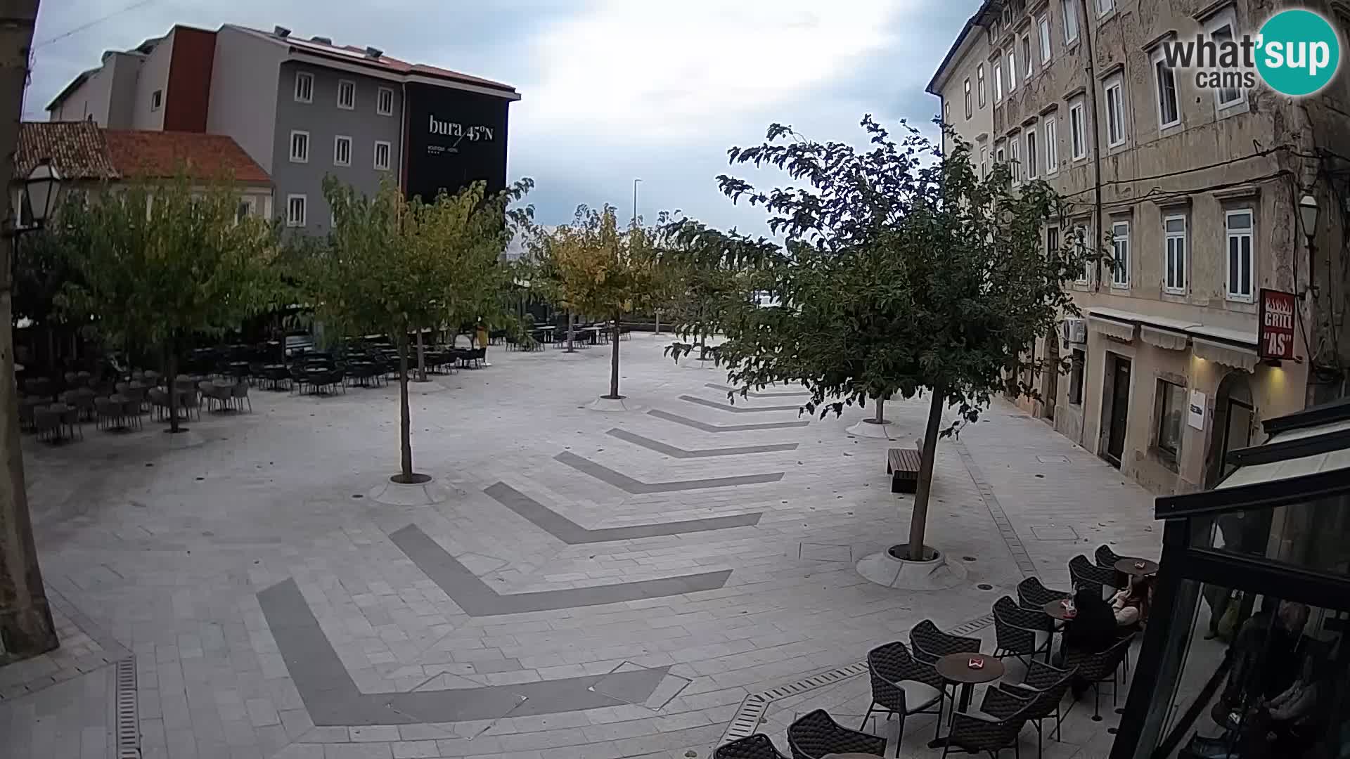 Center of Senj city – Pavlin square – Live Cam Dalmatia