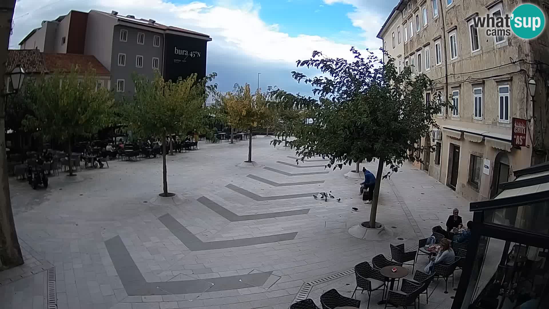 Centre de la ville de Senj – Place Pavlin – Live Cam Dalmatie