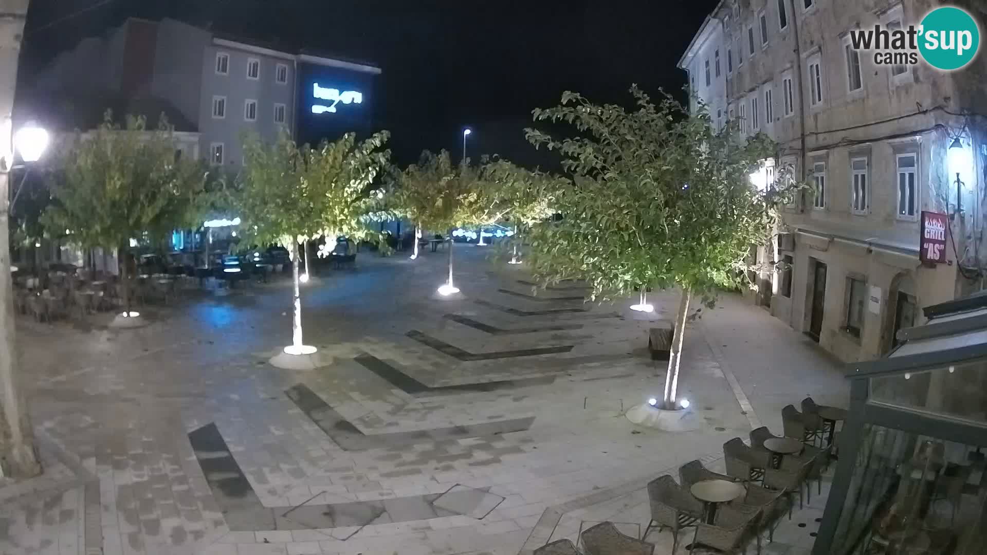 Centre de la ville de Senj – Place Pavlin – Live Cam Dalmatie
