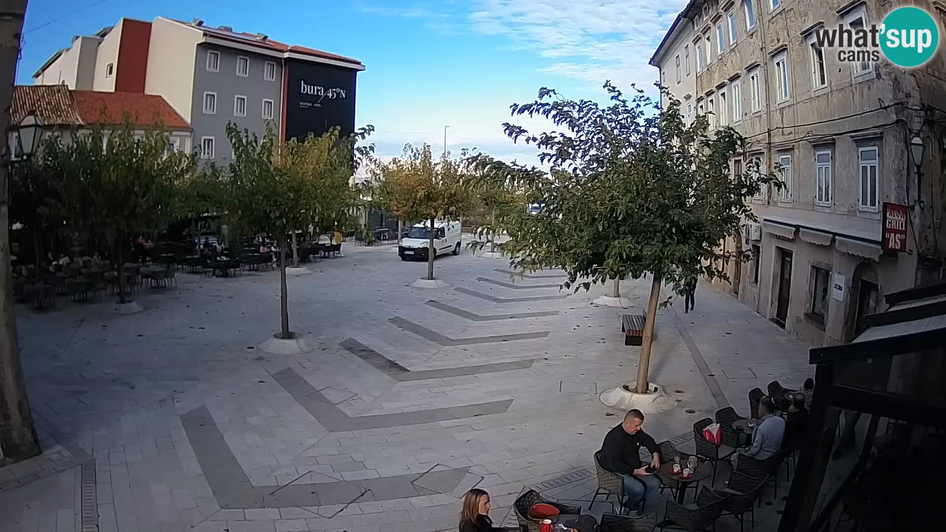 Center of Senj city – Pavlin square – Live Cam Dalmatia