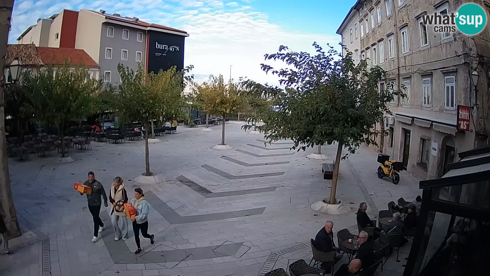 Centro della città di Senj – Piazza Pavlin – Live Cam Dalmazia