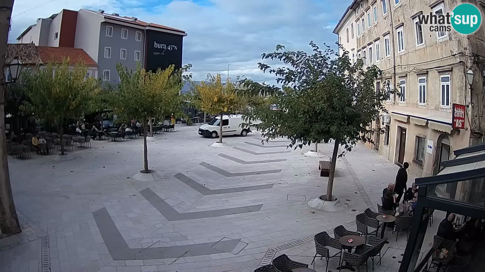 Centro della città di Senj – Piazza Pavlin – Live Cam Dalmazia