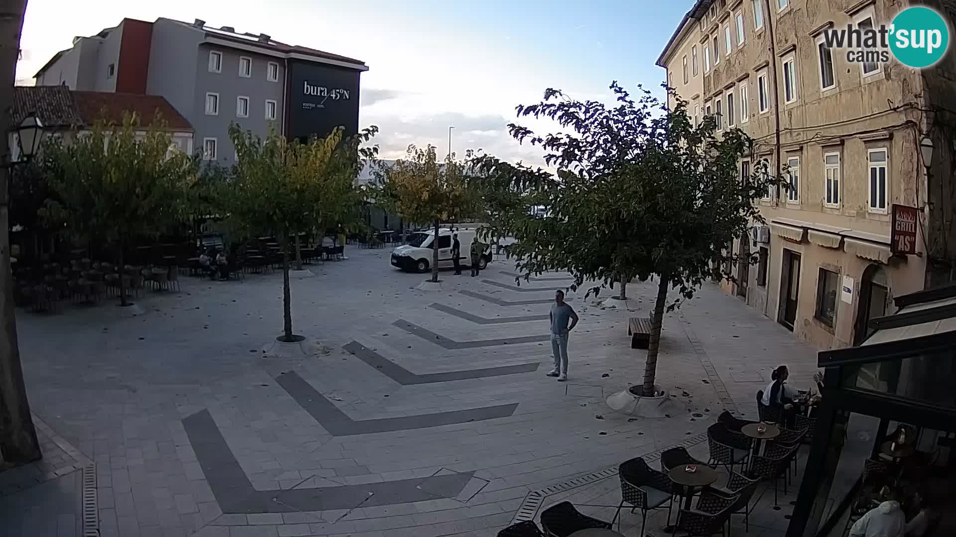 Center of Senj city – Pavlin square – Live Cam Dalmatia