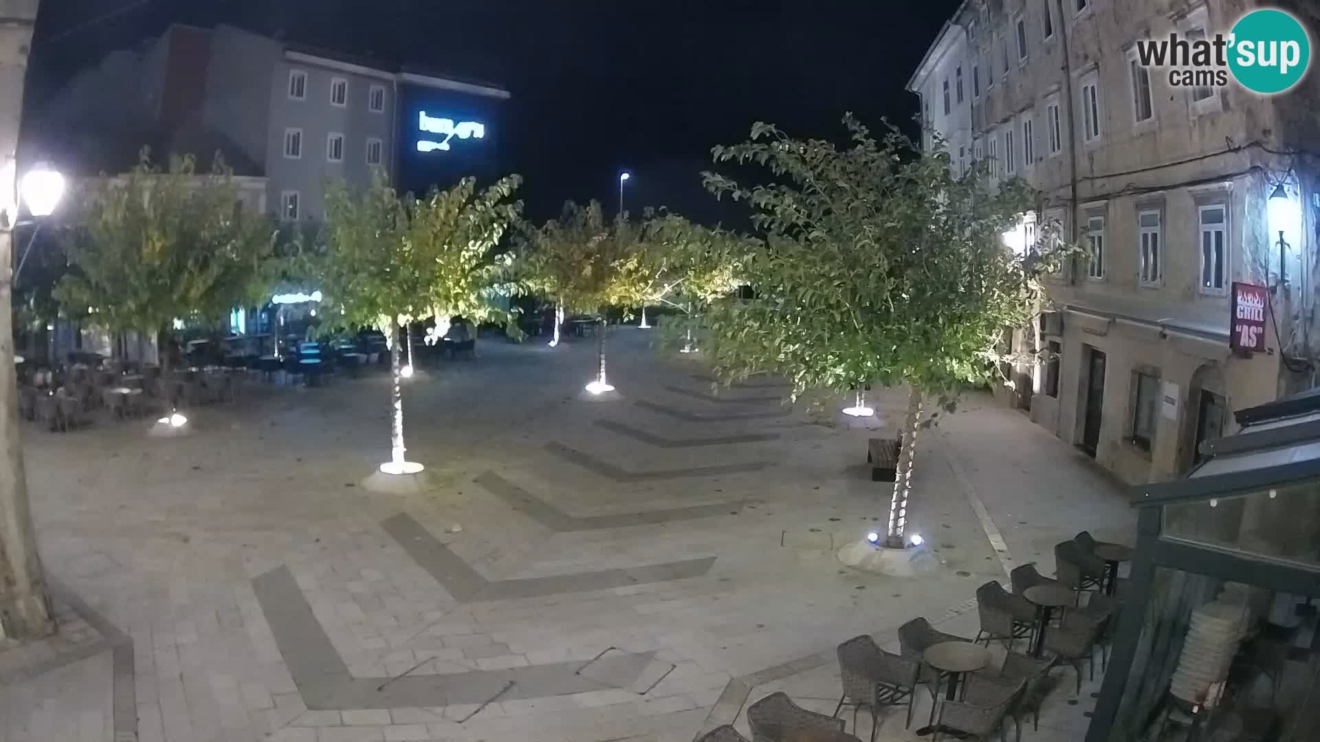 Zentrum der Stadt Senj – Pavlin platz – Live Cam Dalmatia