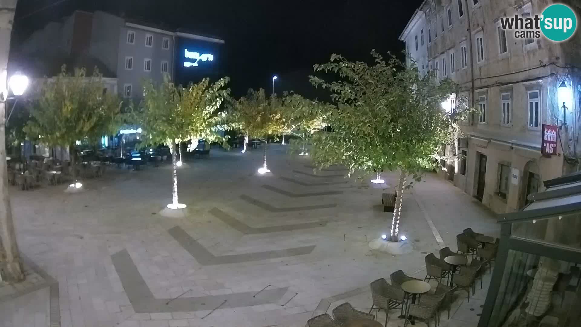 Centre de la ville de Senj – Place Pavlin – Live Cam Dalmatie
