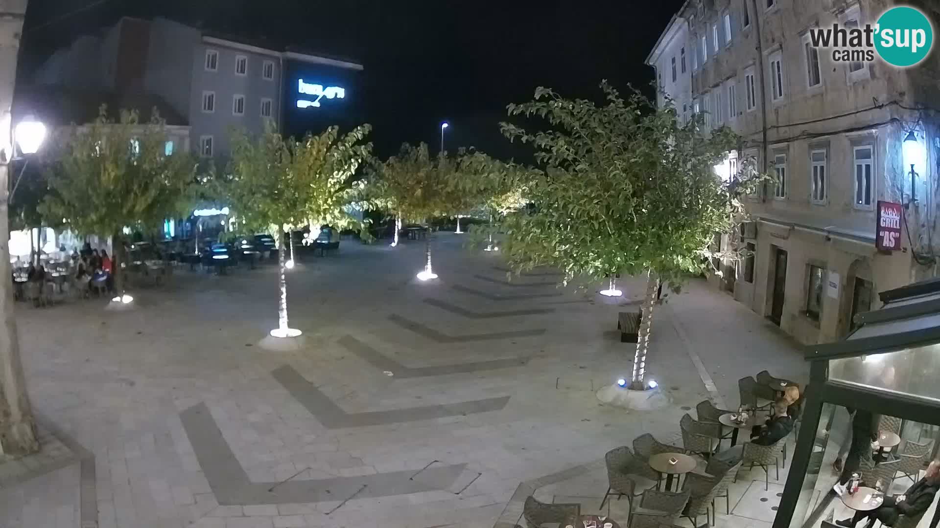 Center of Senj city – Pavlin square – Live Cam Dalmatia