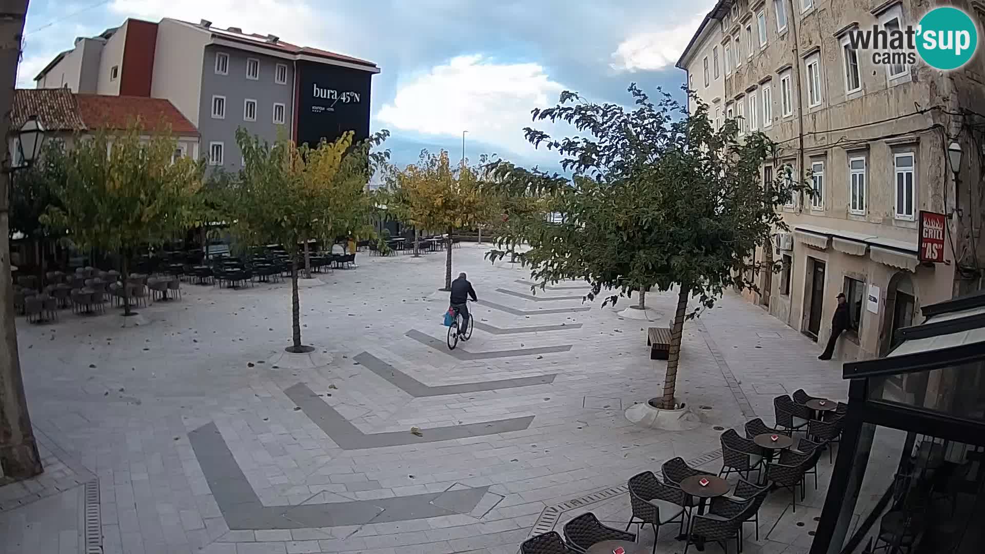 Centre de la ville de Senj – Place Pavlin – Live Cam Dalmatie