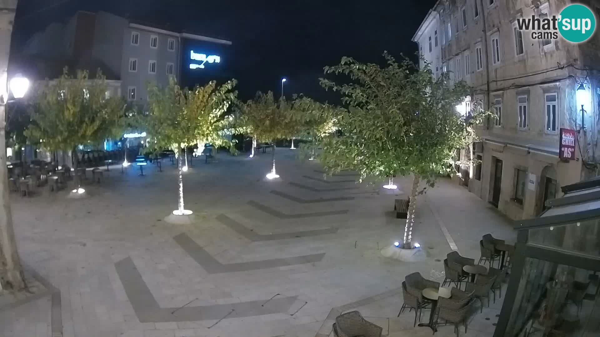 Centre de la ville de Senj – Place Pavlin – Live Cam Dalmatie