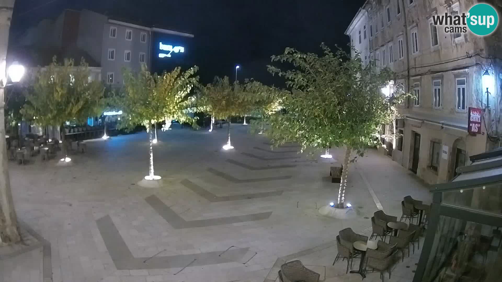 Center of Senj city – Pavlin square – Live Cam Dalmatia