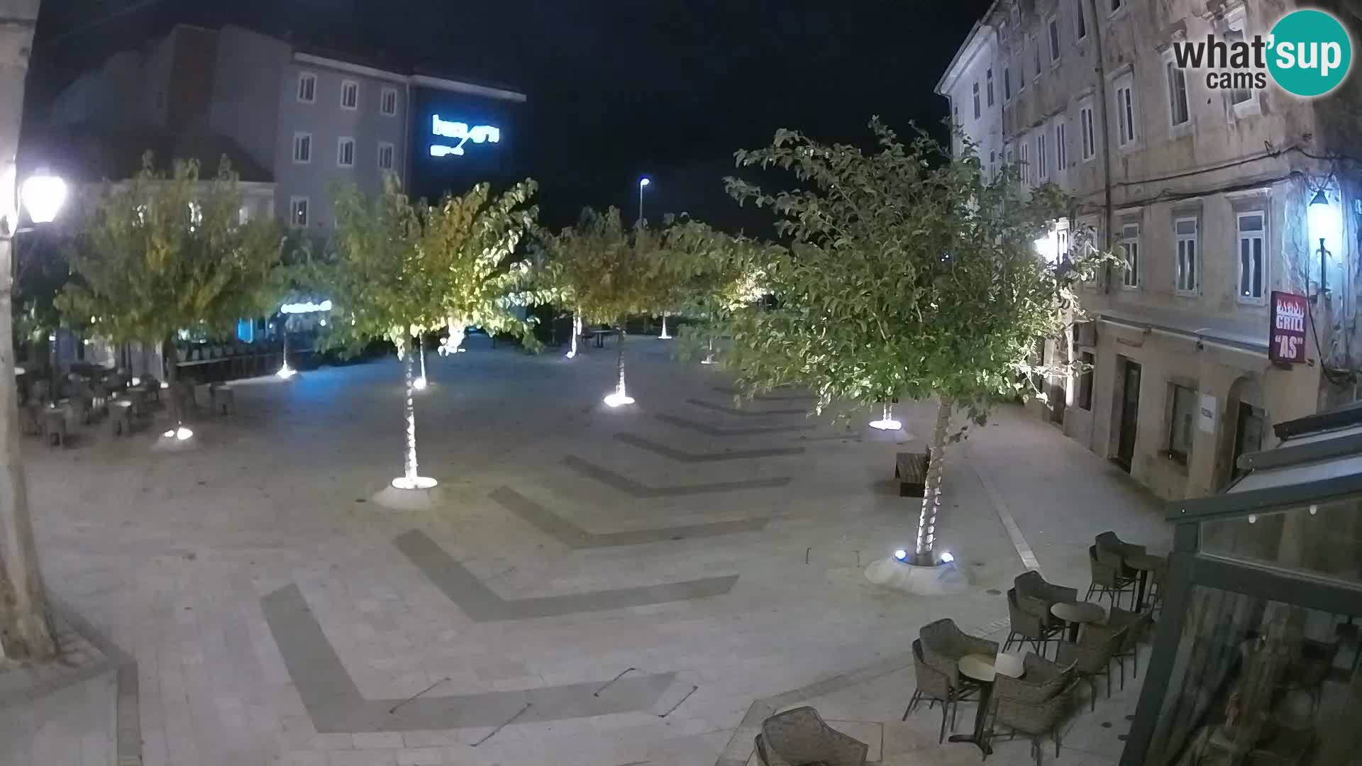 Center of Senj city – Pavlin square – Live Cam Dalmatia
