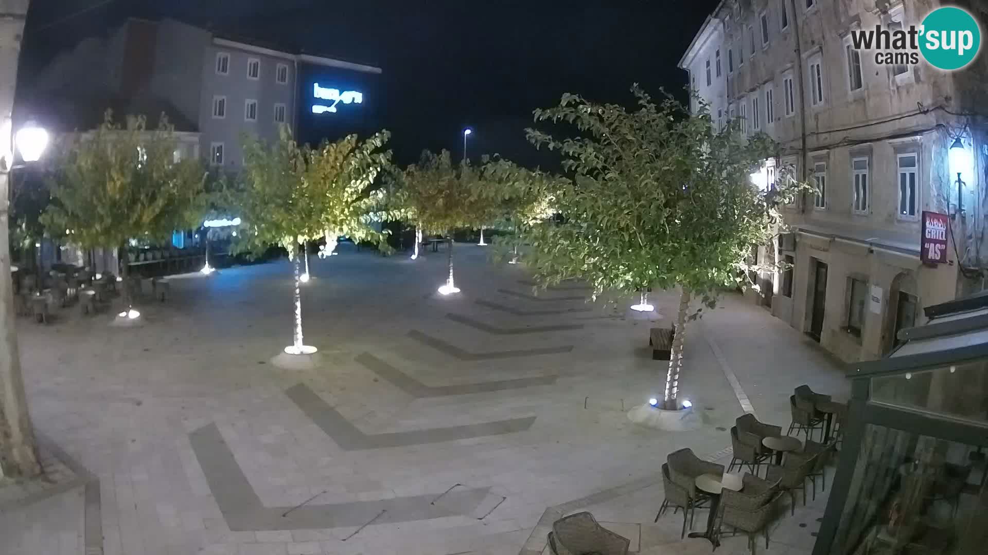 Centro della città di Senj – Piazza Pavlin – Live Cam Dalmazia