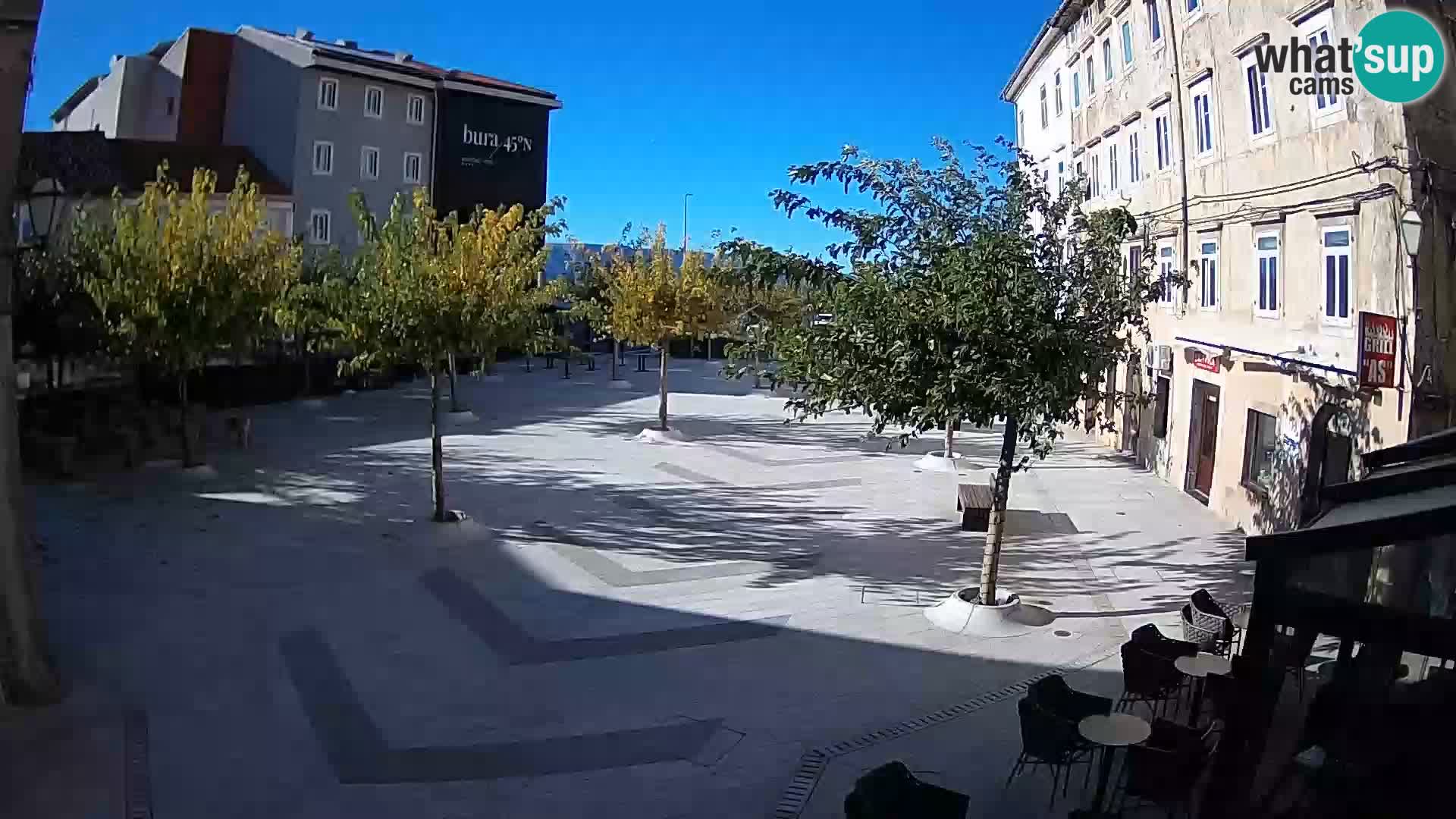 Centre de la ville de Senj – Place Pavlin – Live Cam Dalmatie