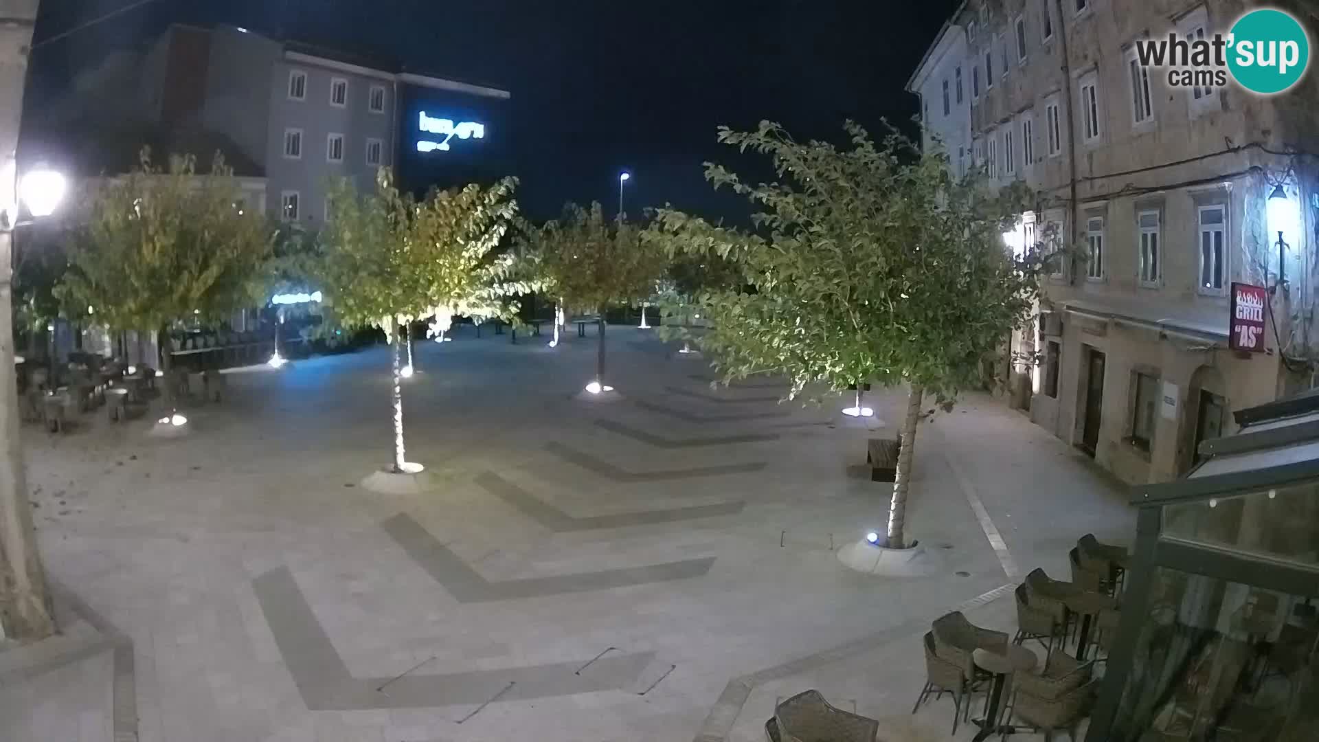 Center of Senj city – Pavlin square – Live Cam Dalmatia