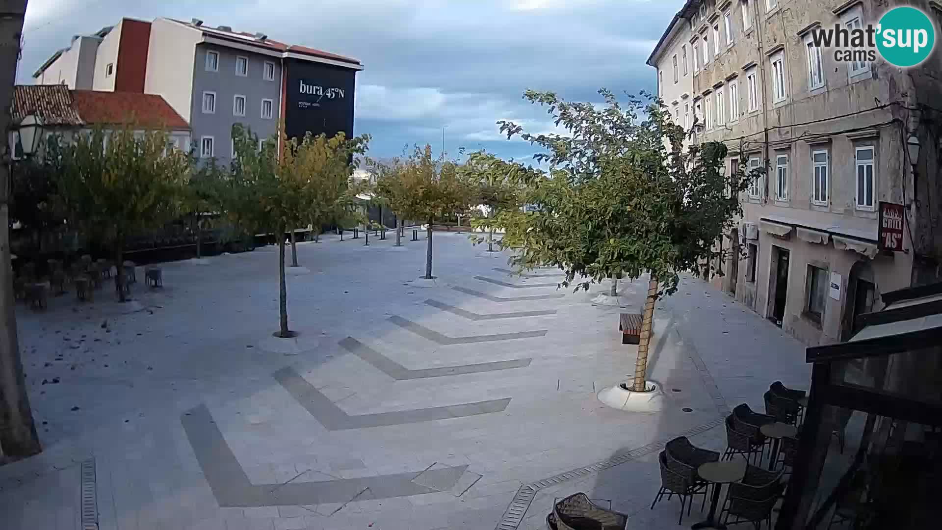 Centro della città di Senj – Piazza Pavlin – Live Cam Dalmazia