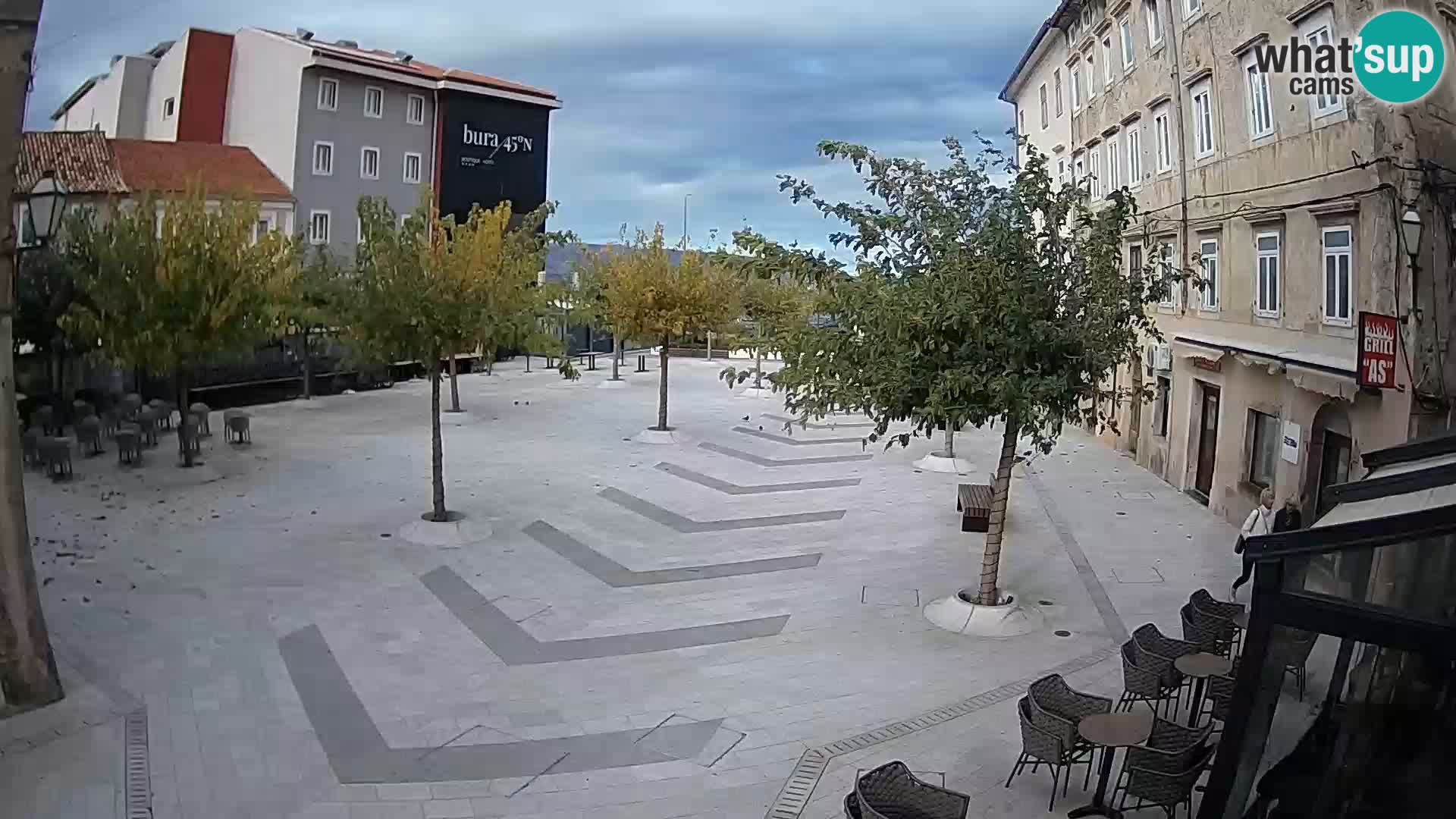 Center mesta Senj – Pavlinski trg – spletne kamere Dalmacija