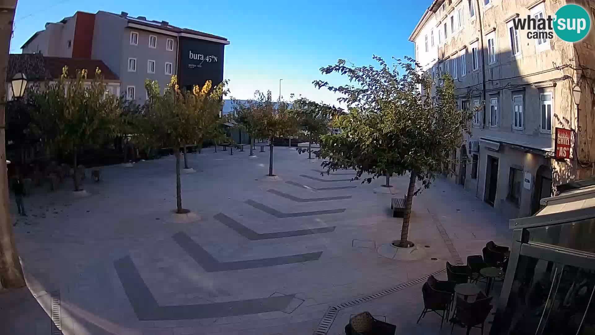 Centro della città di Senj – Piazza Pavlin – Live Cam Dalmazia