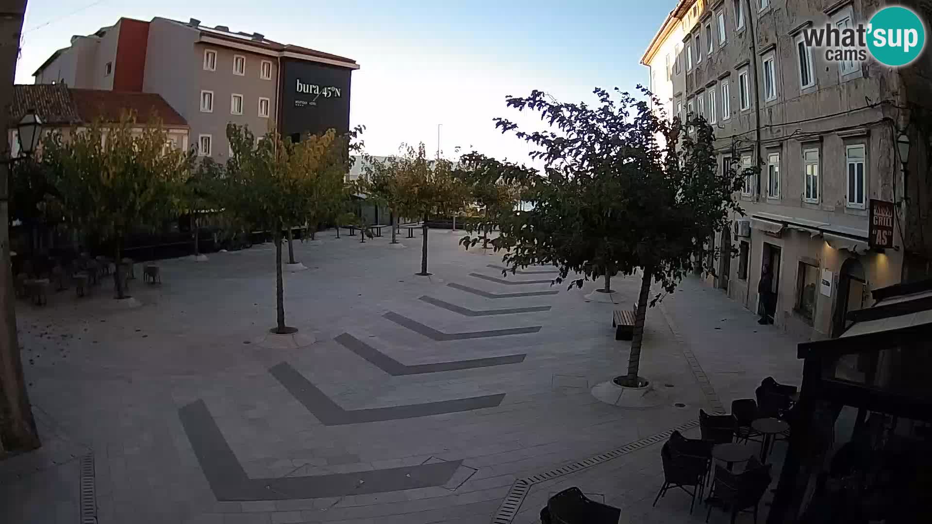 Center of Senj city – Pavlin square – Live Cam Dalmatia