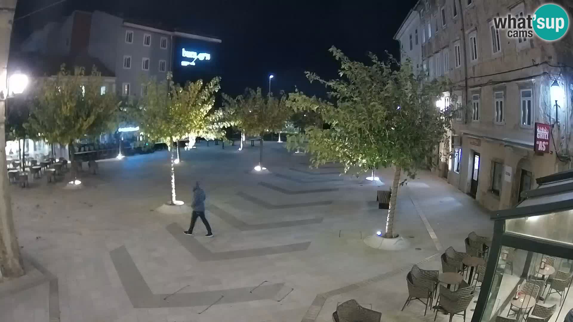 Centro de la ciudad de Senj – plaza Pavlin – Live Cam Dalmacia
