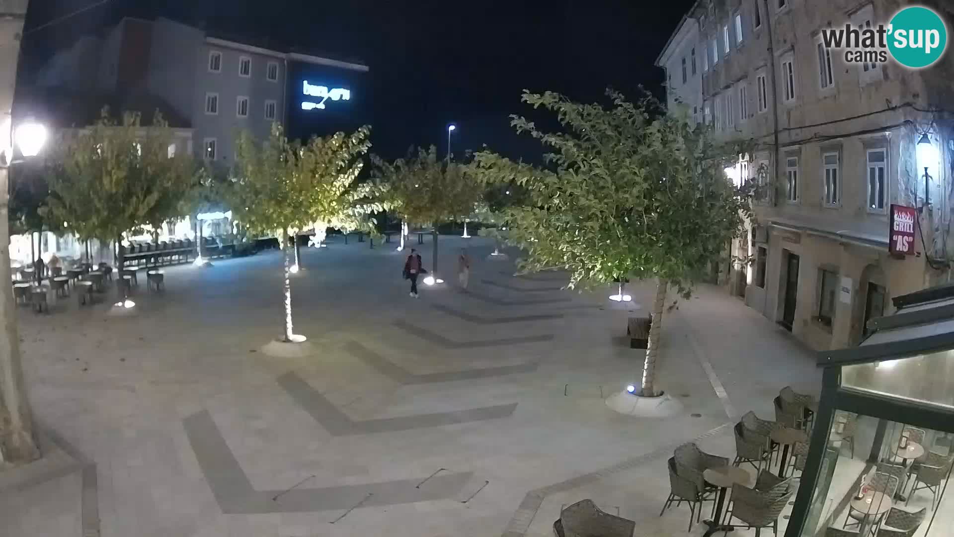 Zentrum der Stadt Senj – Pavlin platz – Live Cam Dalmatia