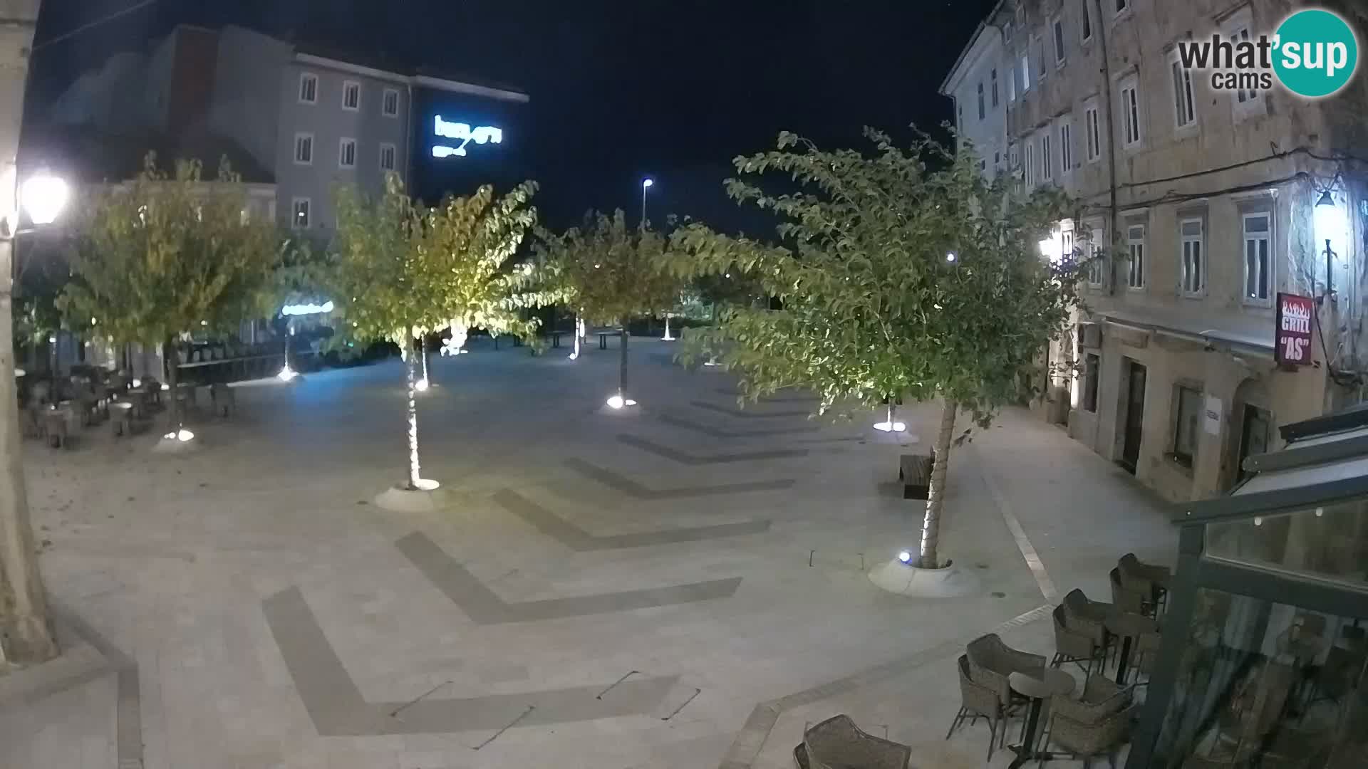 Centro della città di Senj – Piazza Pavlin – Live Cam Dalmazia