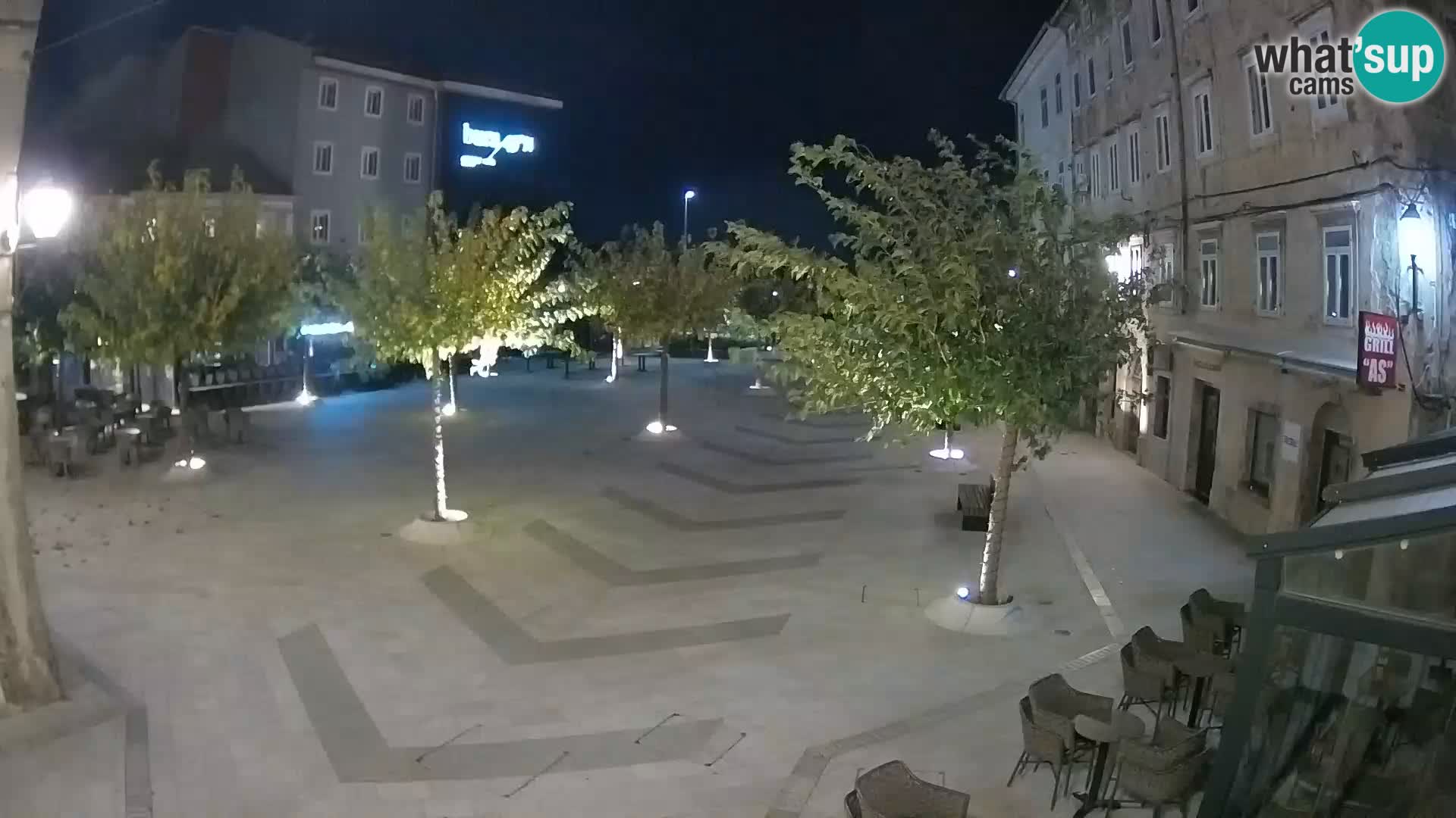 Center of Senj city – Pavlin square – Live Cam Dalmatia