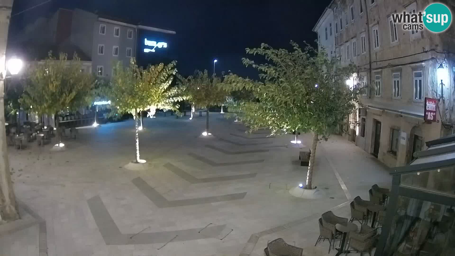 Center of Senj city – Pavlin square – Live Cam Dalmatia