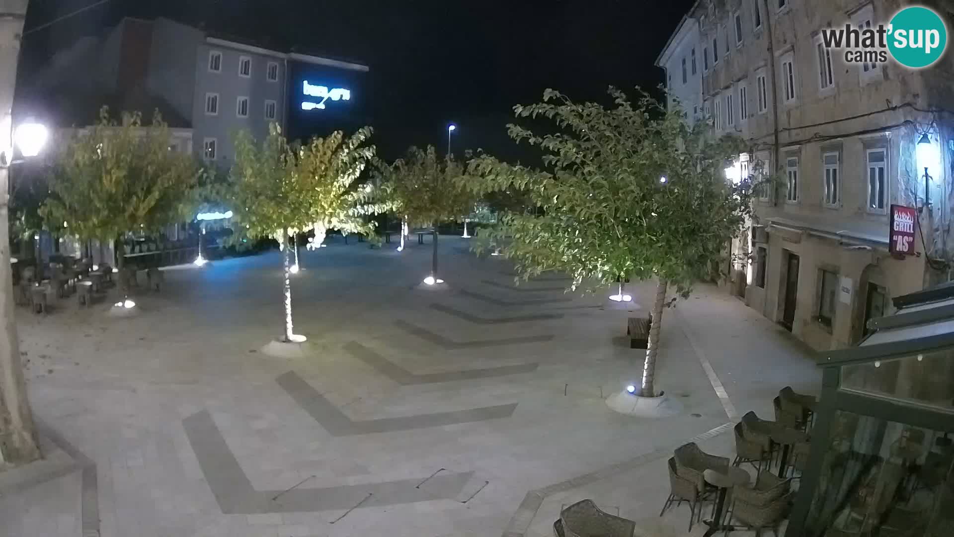 Centre de la ville de Senj – Place Pavlin – Live Cam Dalmatie
