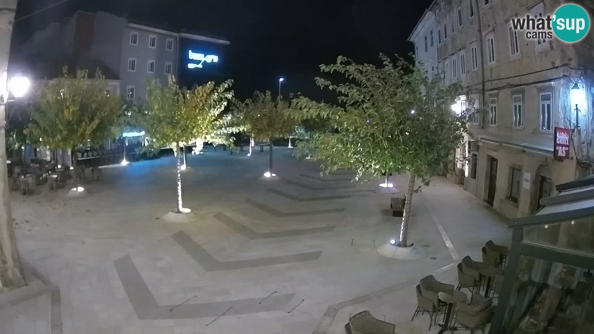 Centro della città di Senj – Piazza Pavlin – Live Cam Dalmazia