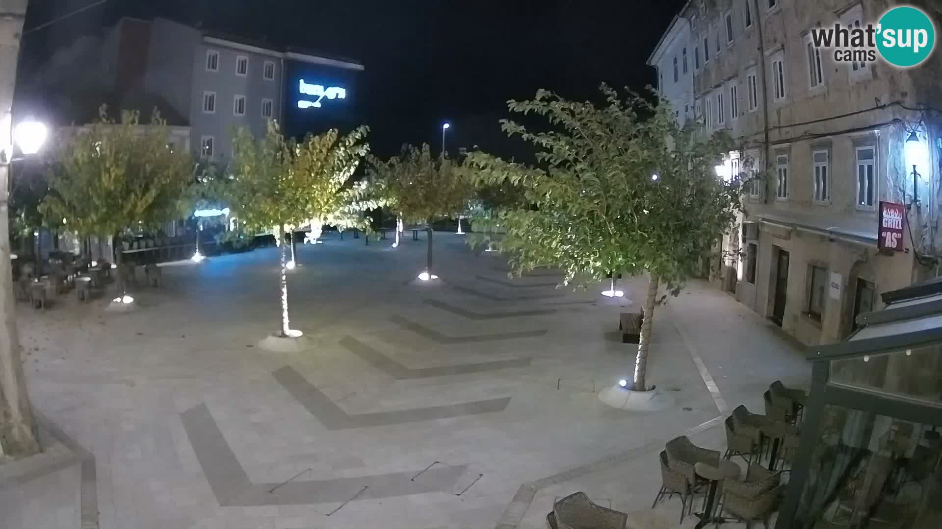 Center of Senj city – Pavlin square – Live Cam Dalmatia