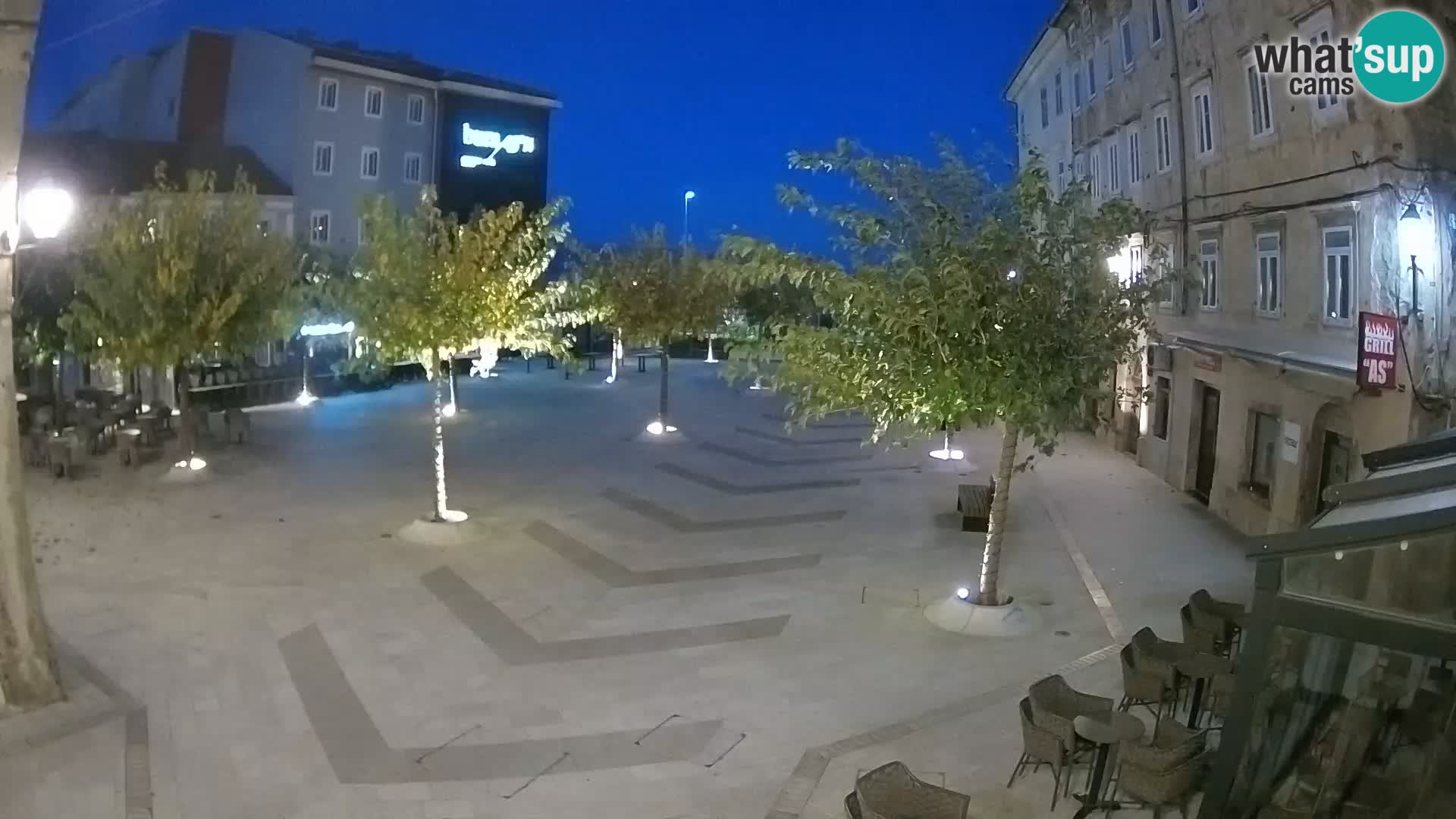 Centro della città di Senj – Piazza Pavlin – Live Cam Dalmazia