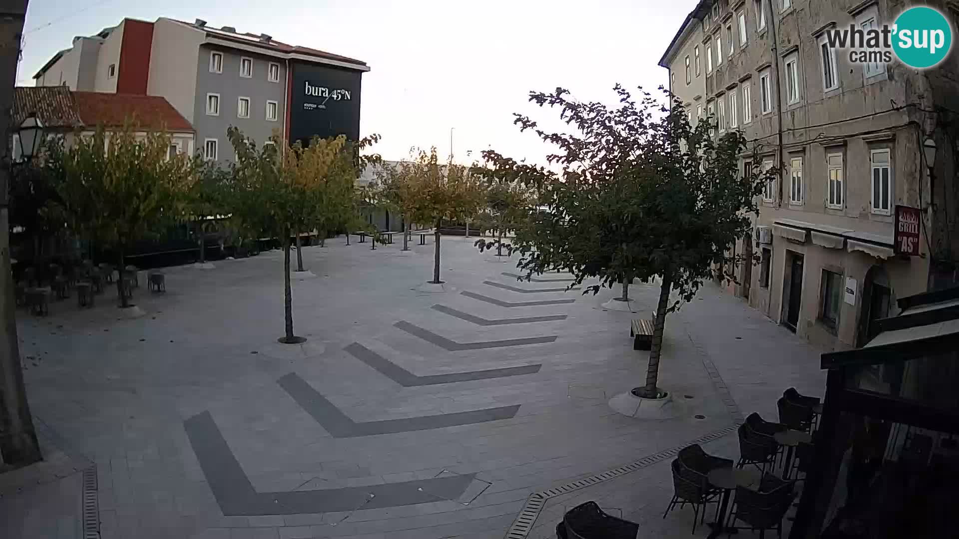 Center of Senj city – Pavlin square – Live Cam Dalmatia