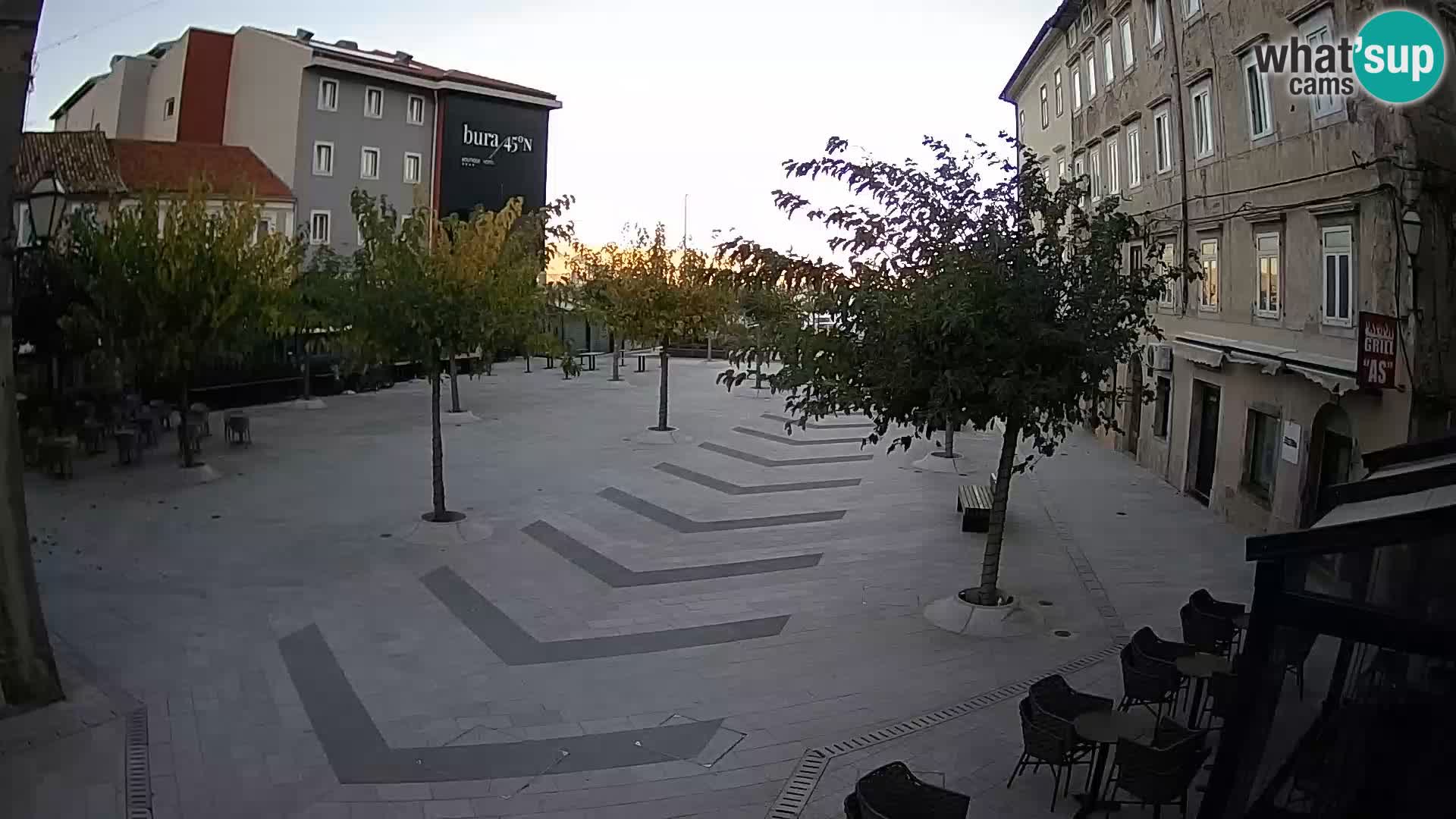 Center of Senj city – Pavlin square – Live Cam Dalmatia