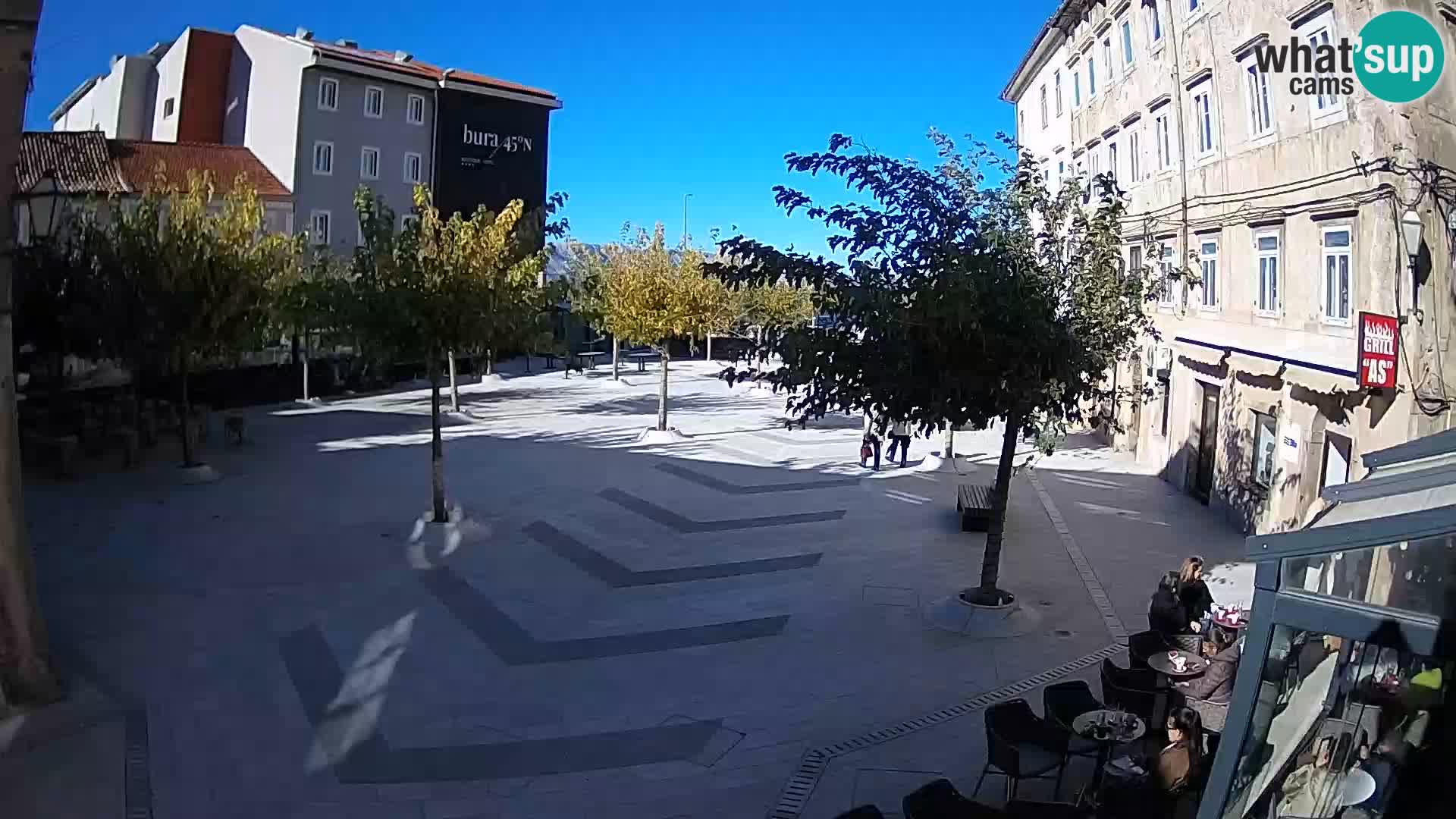 Center of Senj city – Pavlin square – Live Cam Dalmatia