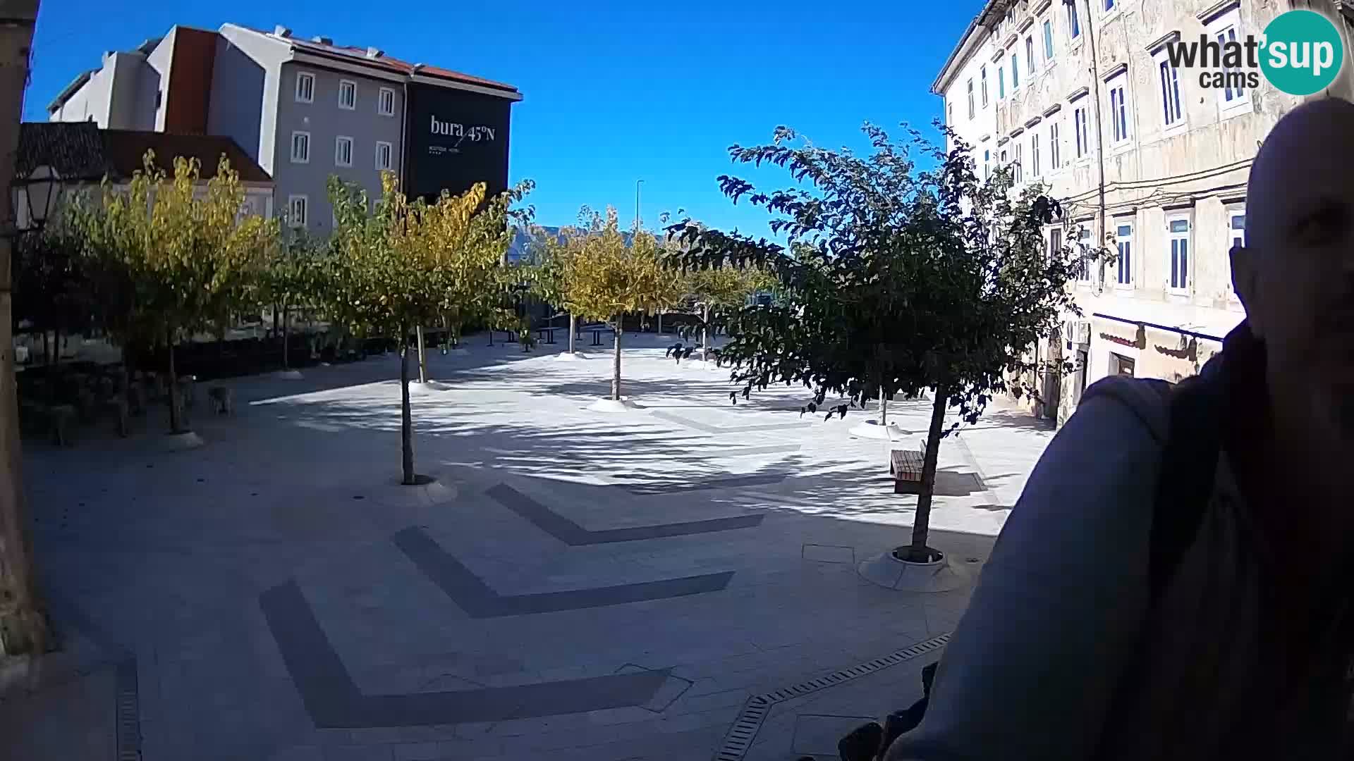 Center of Senj city – Pavlin square – Live Cam Dalmatia