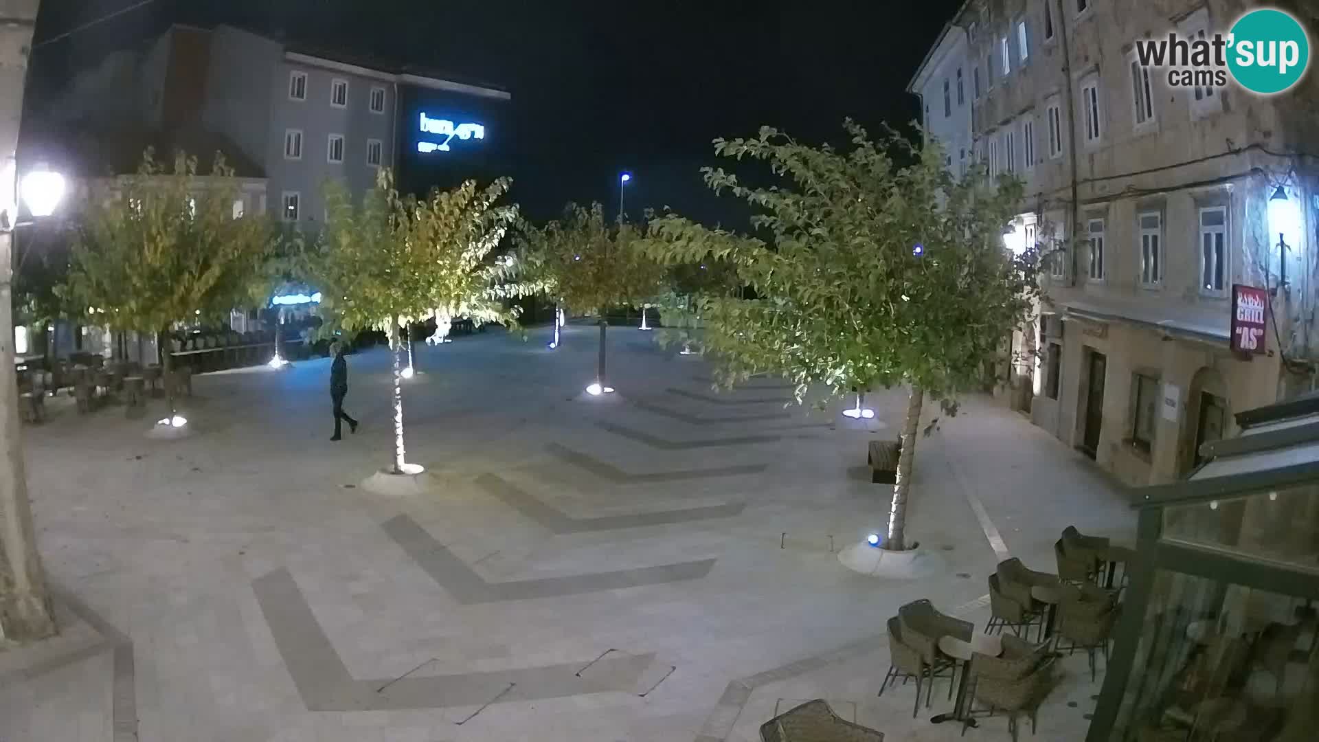Centro della città di Senj – Piazza Pavlin – Live Cam Dalmazia