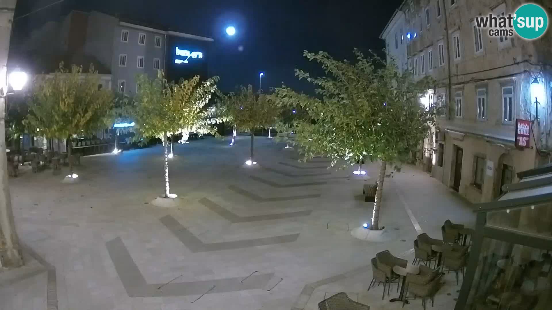 Centre de la ville de Senj – Place Pavlin – Live Cam Dalmatie