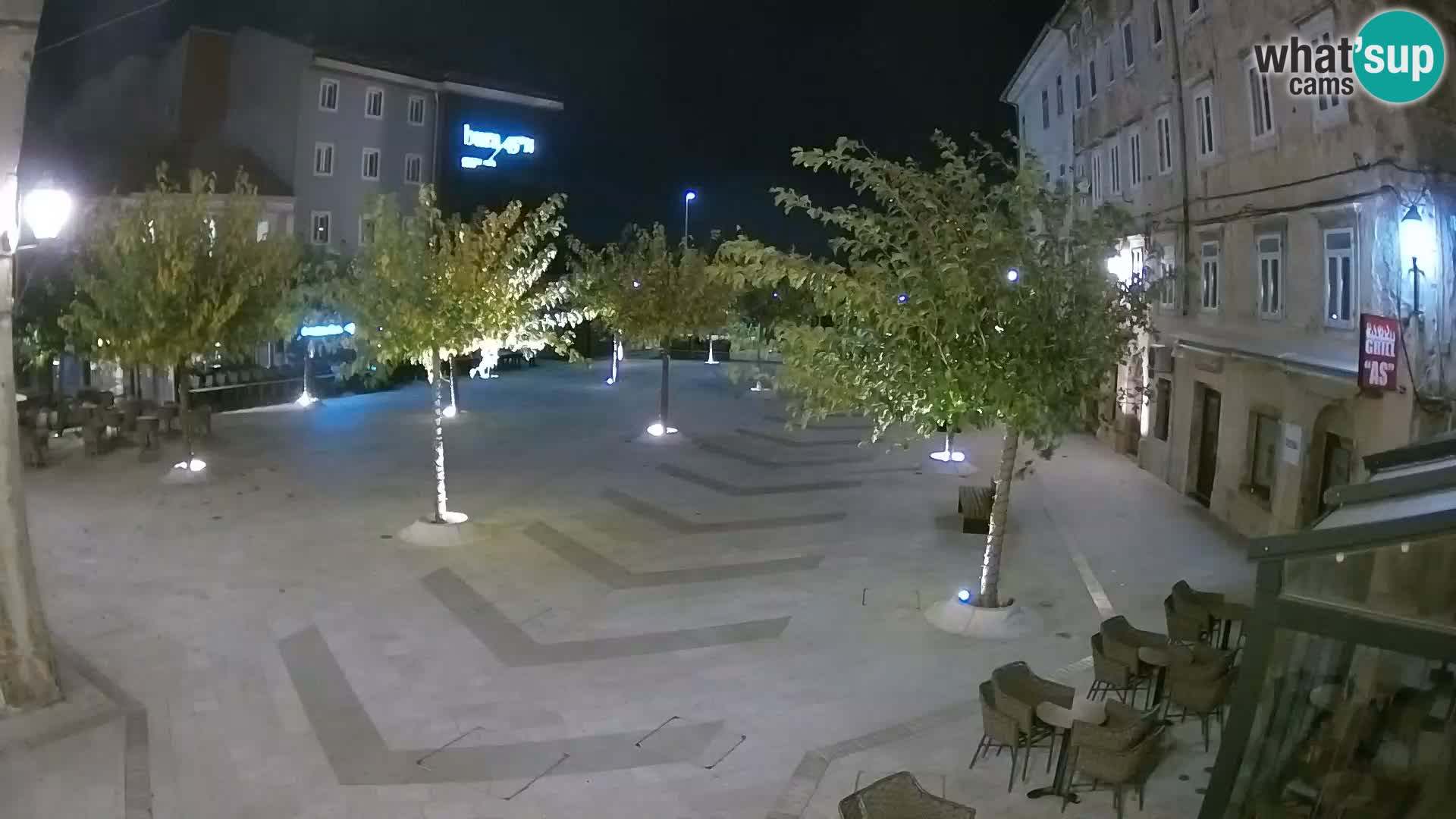 Center of Senj city – Pavlin square – Live Cam Dalmatia