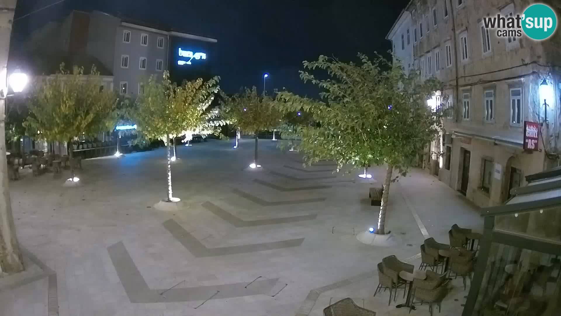 Center of Senj city – Pavlin square – Live Cam Dalmatia