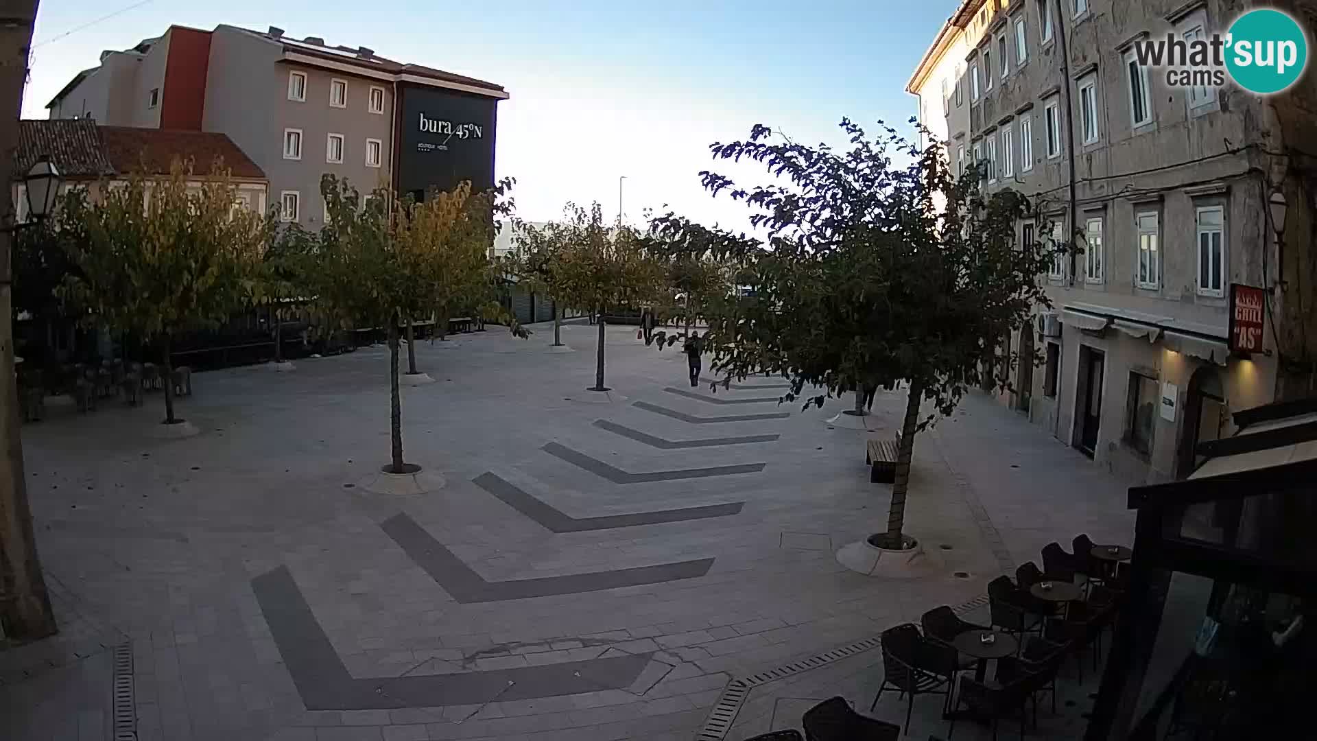 Centre de la ville de Senj – Place Pavlin – Live Cam Dalmatie