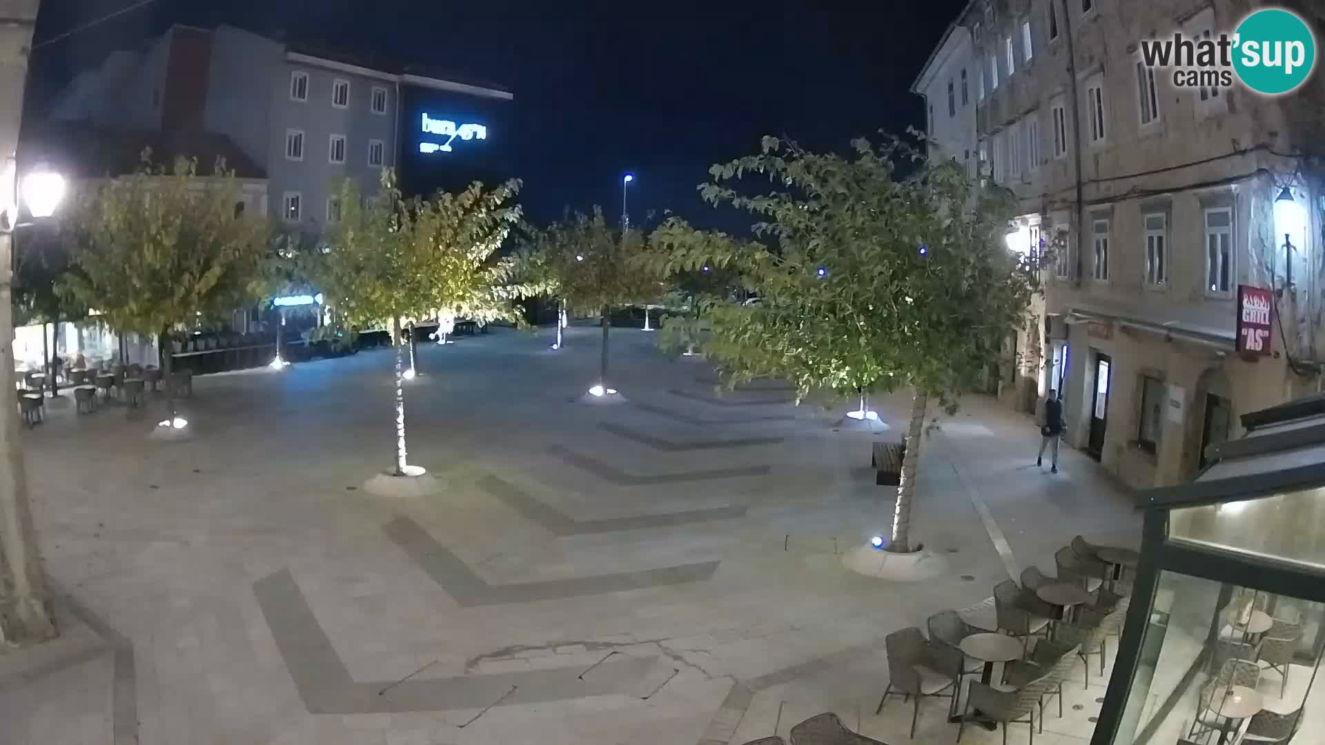 Center mesta Senj – Pavlinski trg – spletne kamere Dalmacija