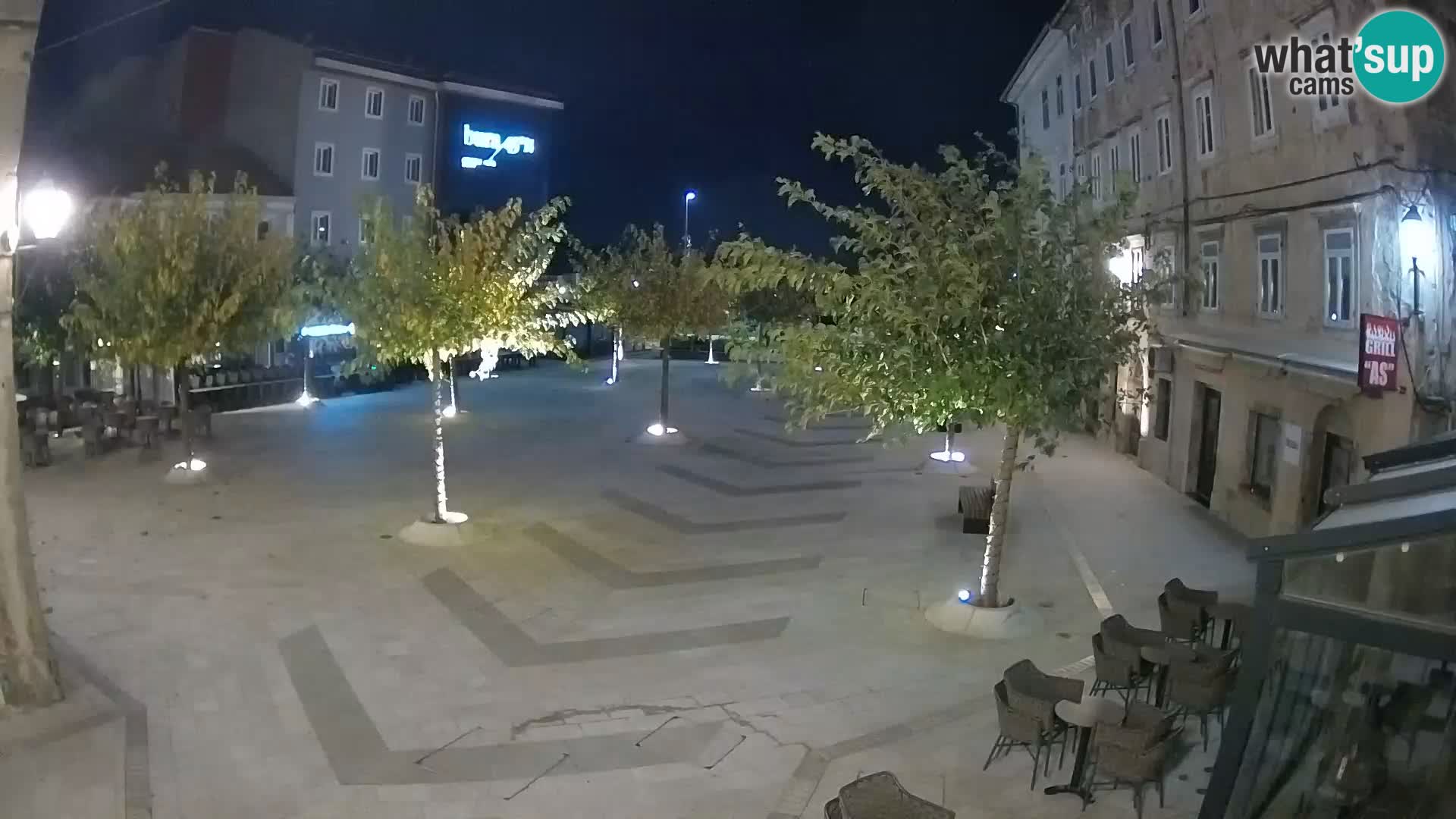 Centro della città di Senj – Piazza Pavlin – Live Cam Dalmazia