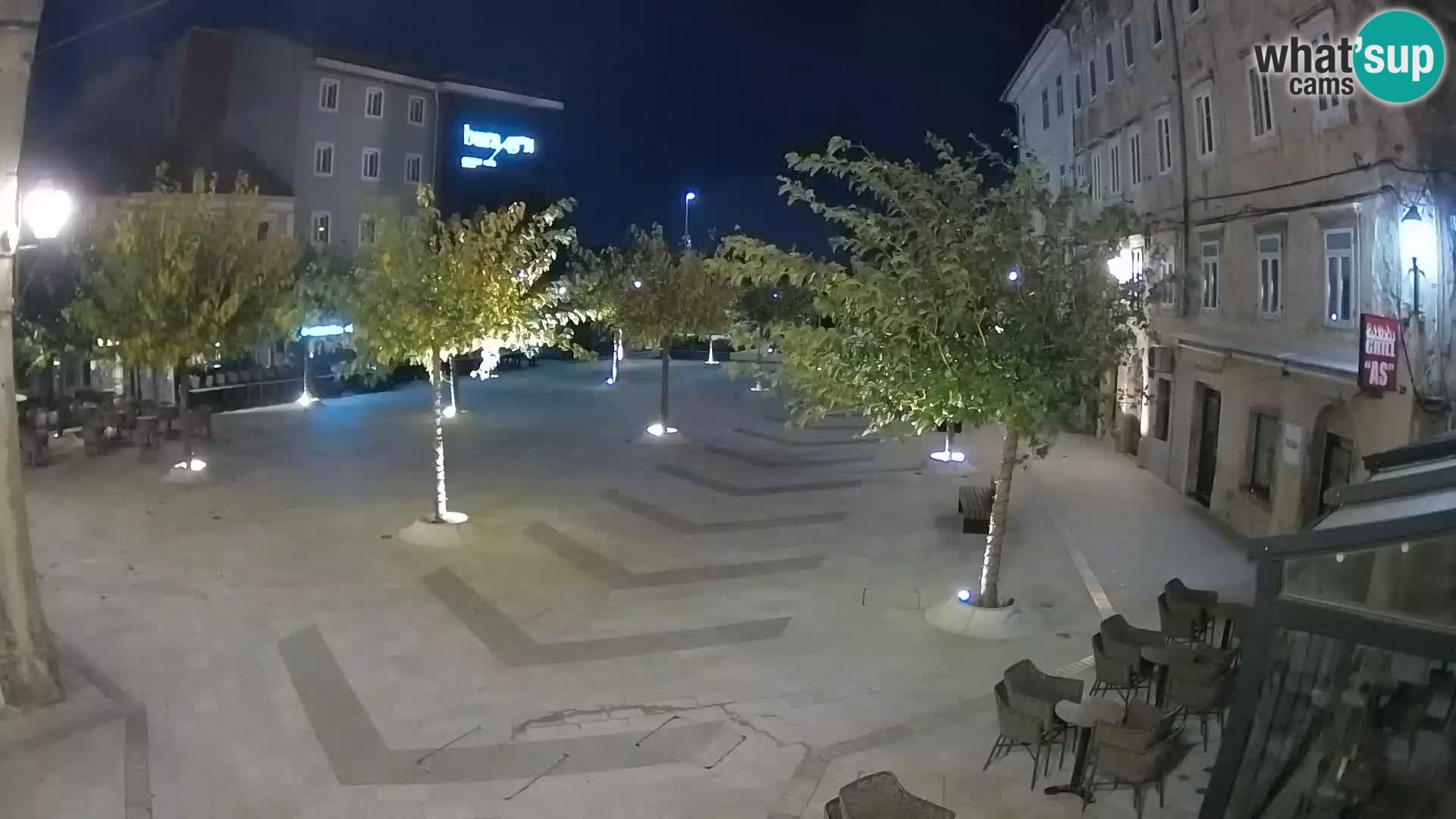 Center of Senj city – Pavlin square – Live Cam Dalmatia