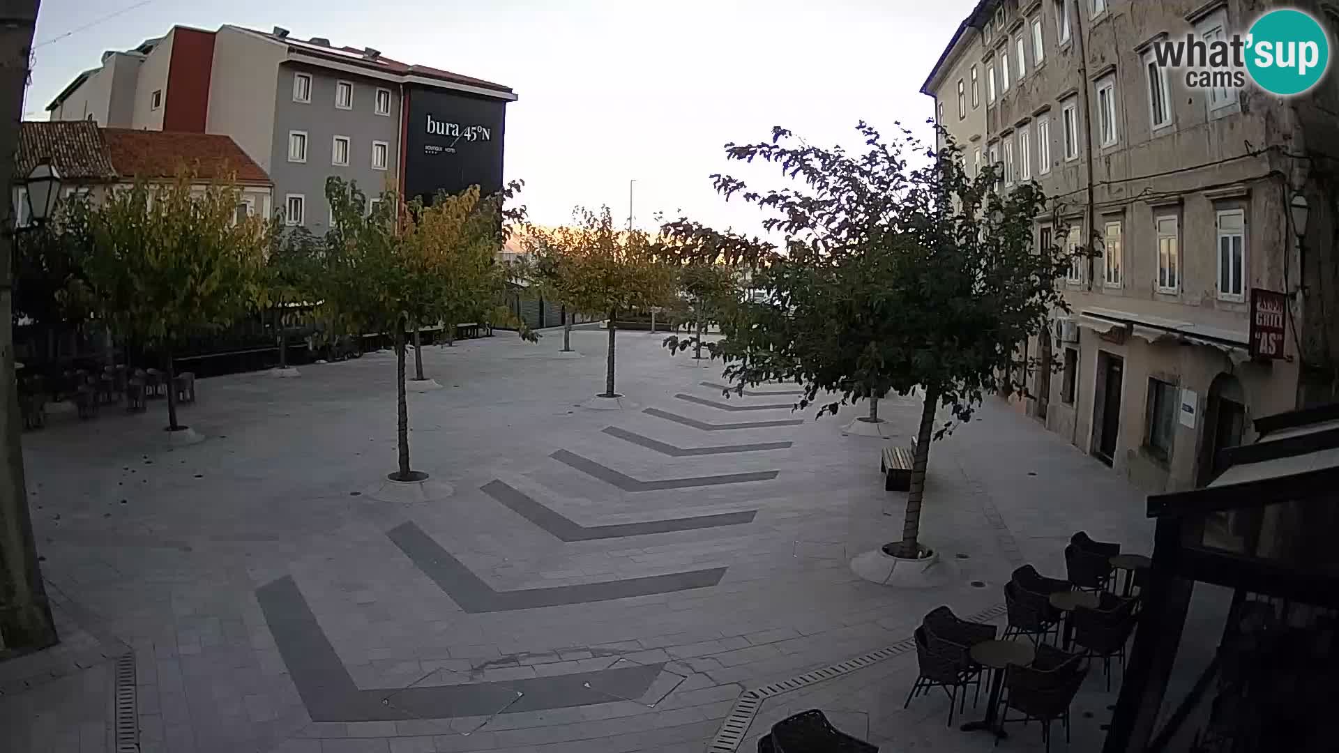 Center of Senj city – Pavlin square – Live Cam Dalmatia