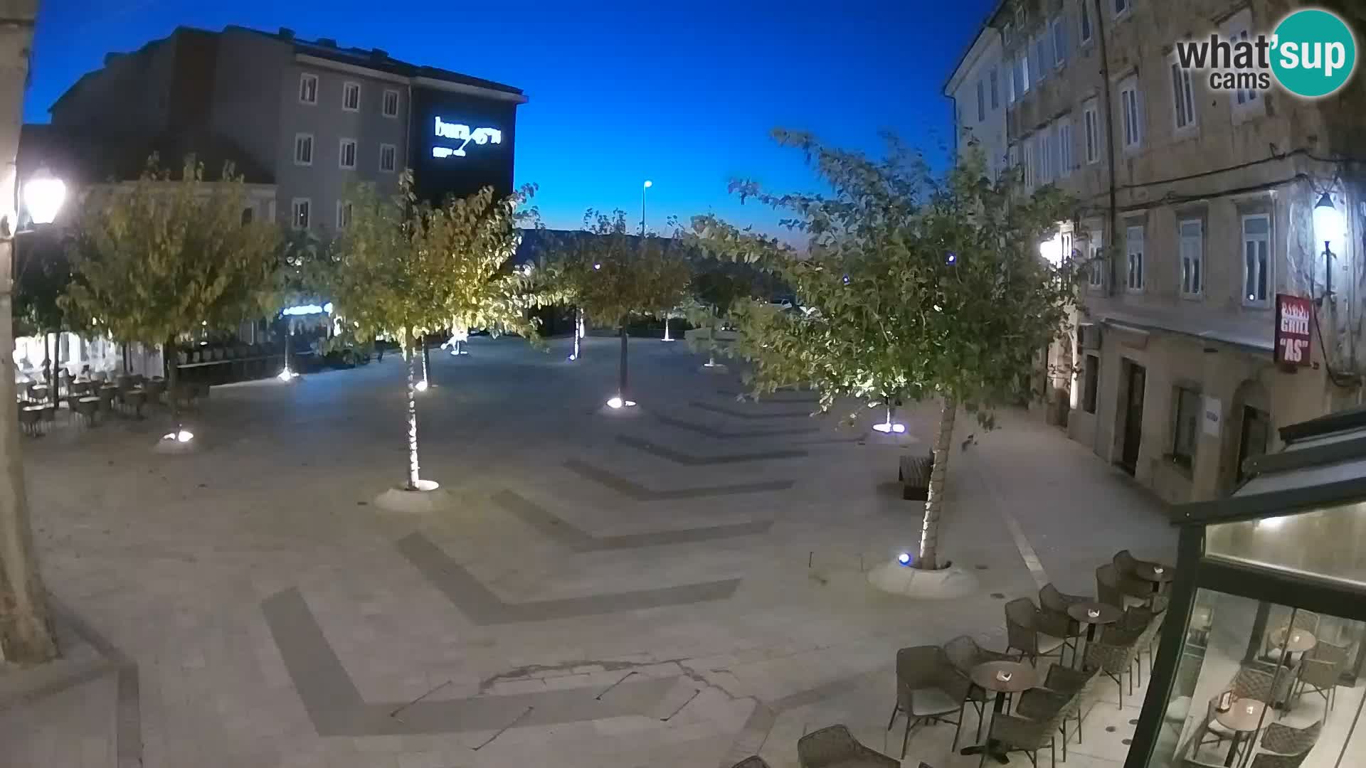 Centro della città di Senj – Piazza Pavlin – Live Cam Dalmazia