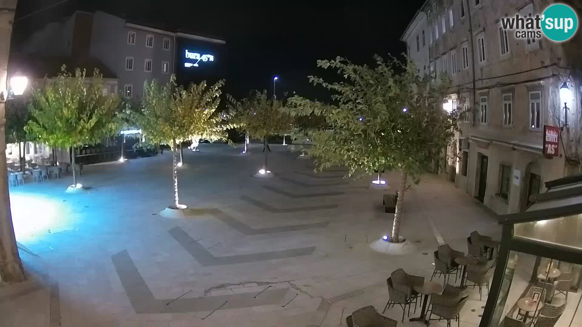 Centre de la ville de Senj – Place Pavlin – Live Cam Dalmatie