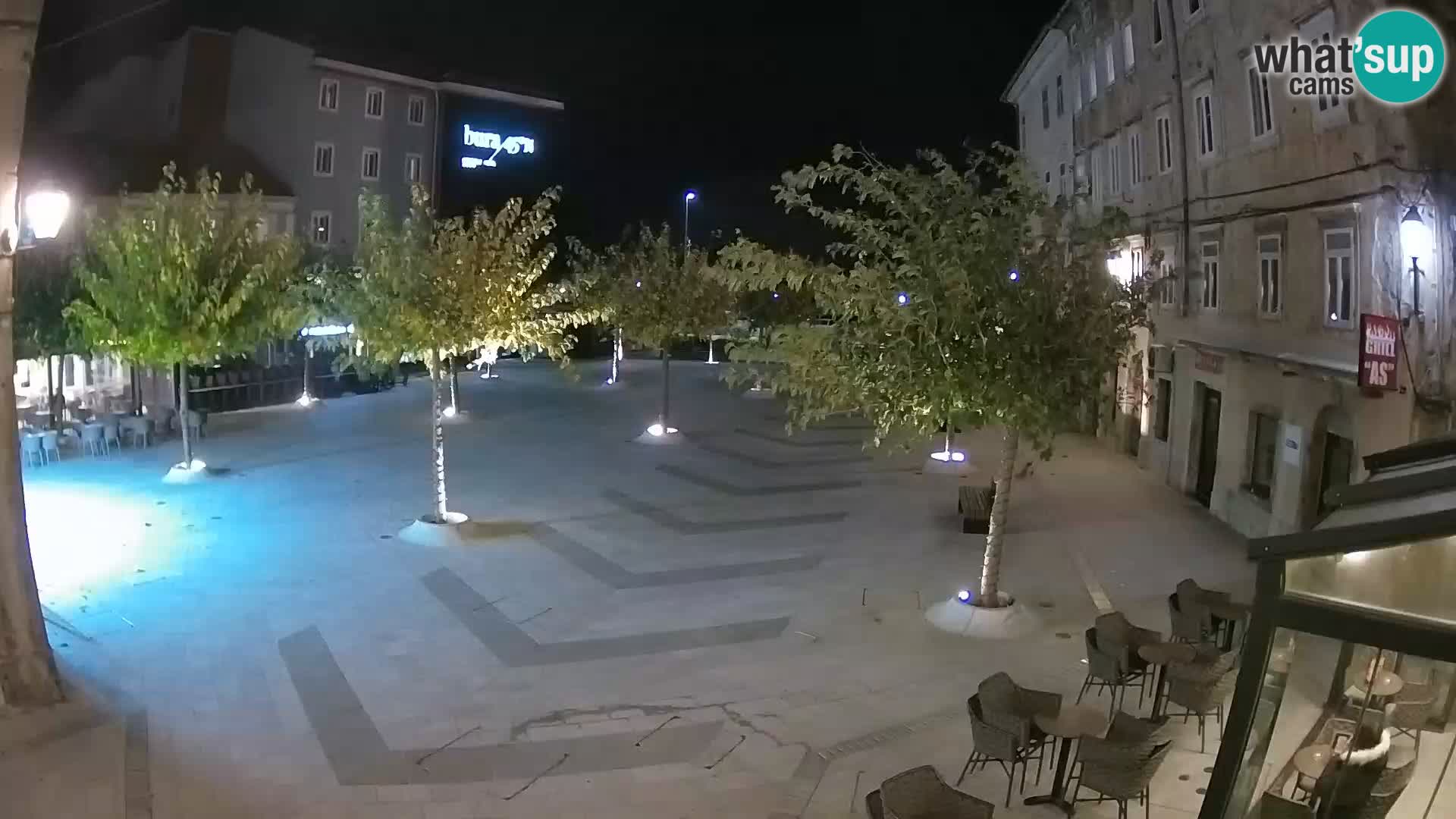 Centro de la ciudad de Senj – plaza Pavlin – Live Cam Dalmacia