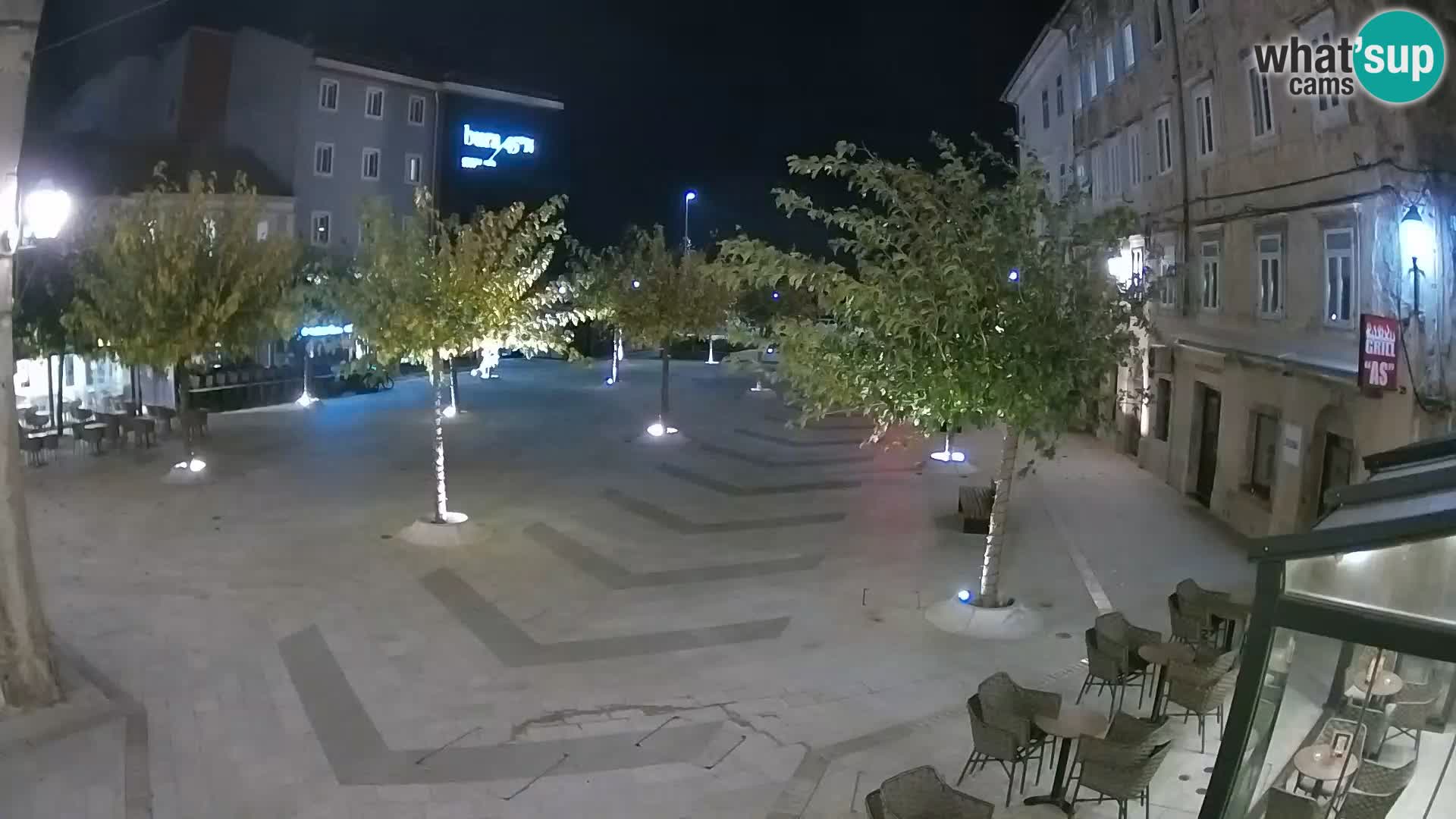 Center mesta Senj – Pavlinski trg – spletne kamere Dalmacija