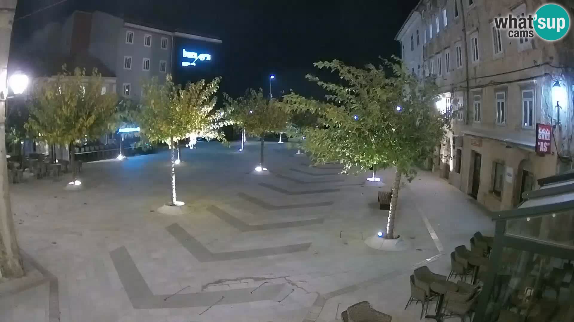 Center of Senj city – Pavlin square – Live Cam Dalmatia
