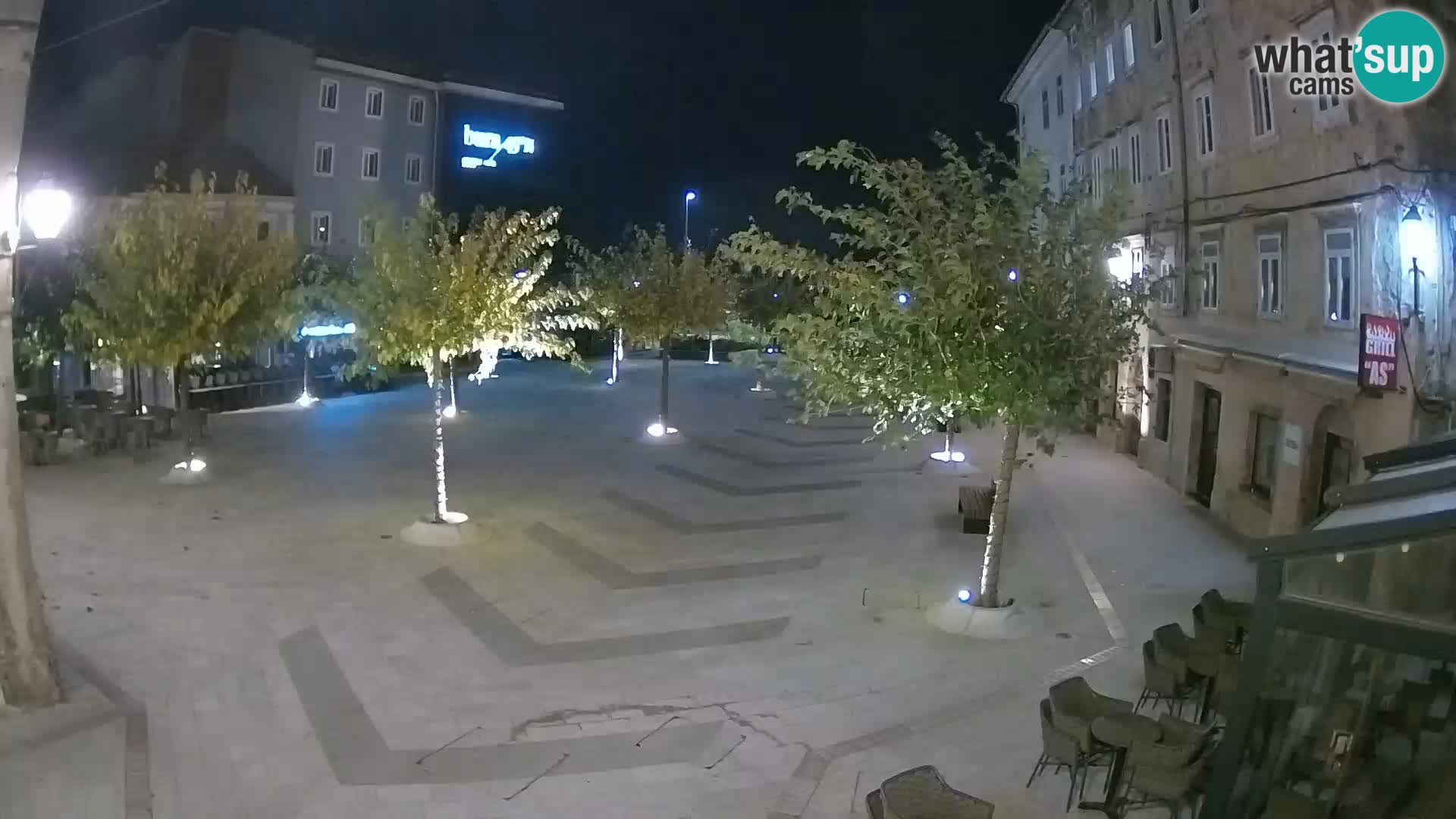 Centre de la ville de Senj – Place Pavlin – Live Cam Dalmatie